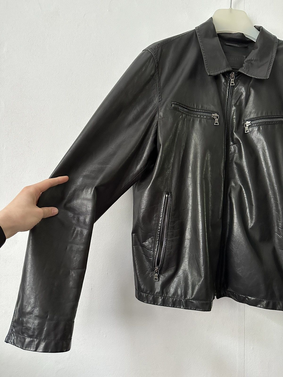 Prada × Vintage Vintage Prada Leather Jacket Size US M / EU 48-50 / 2 - 11 Thumbnail