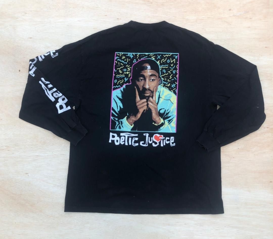 Rap Tees Tupac Poetic Justice 2pac Size US XL / EU 56 / 4 - 1 Thumbnail