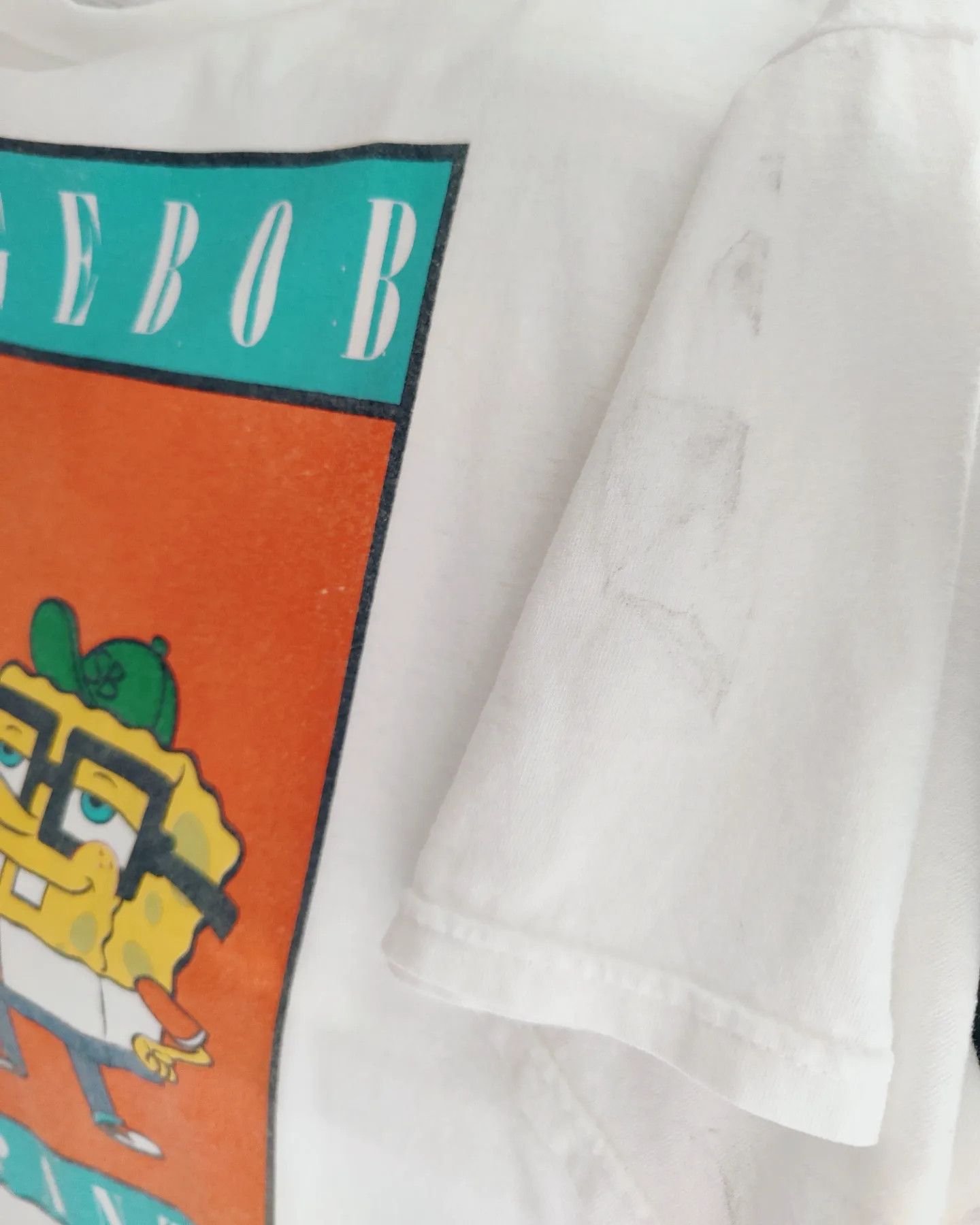 Nickelodeon × Vintage Sponge Bob - Square Pants 🧽🩳 TOMMY HILFIGER Parody Size US XL / EU 56 / 4 - 4 Thumbnail