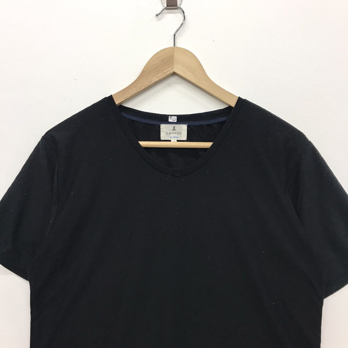Designer × Lanvin Rare!! LANVIN Black Tee Size US M / EU 48-50 / 2 - 2 Thumbnail