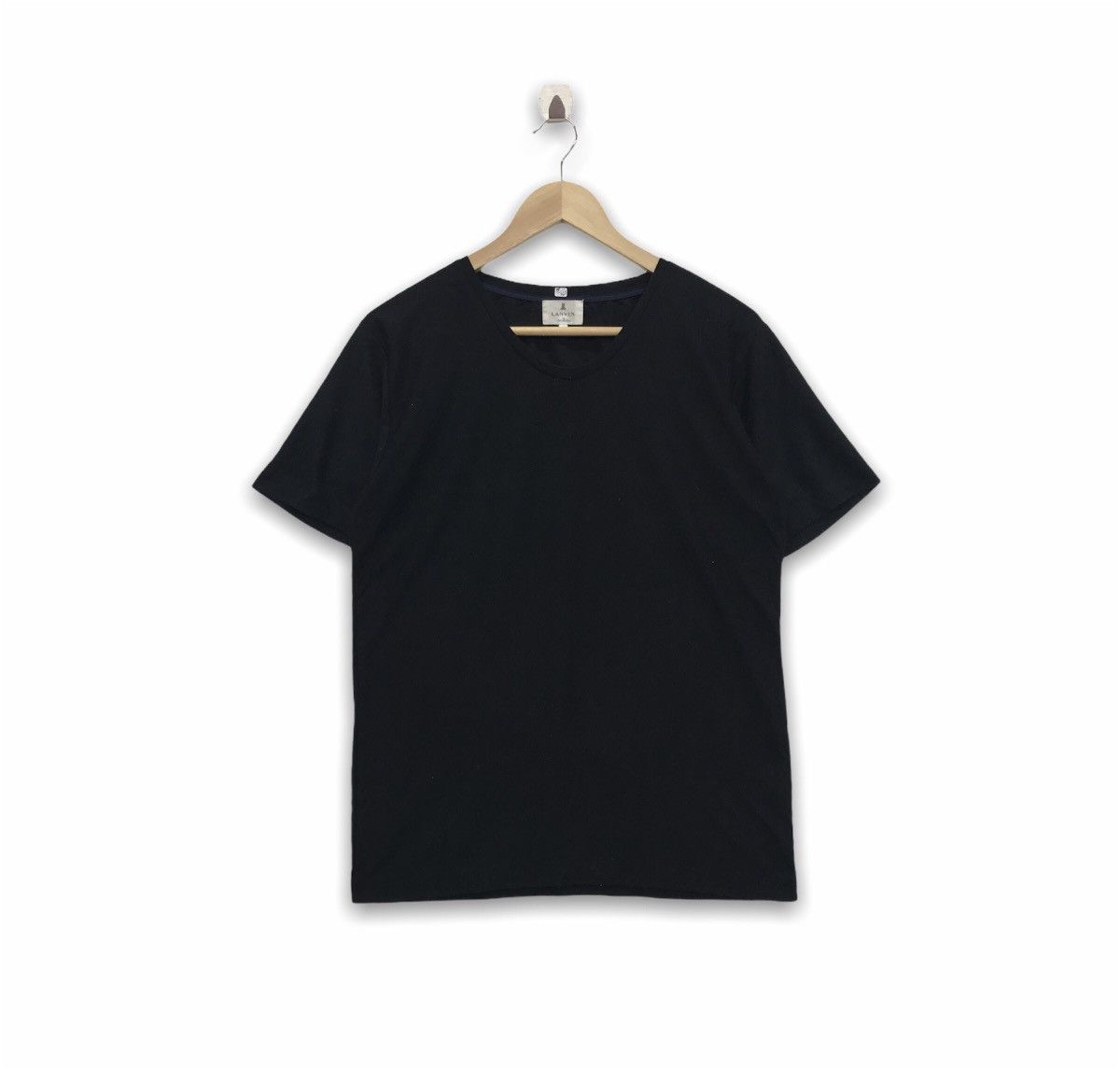 Designer × Lanvin Rare!! LANVIN Black Tee Size US M / EU 48-50 / 2 - 1 Thumbnail
