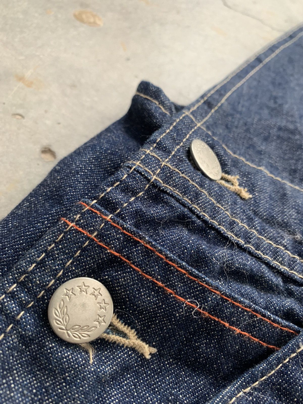 Indigo Japanese Brand DRS Carpenter Overall High Back work Denim Size US 35 - 5 Thumbnail