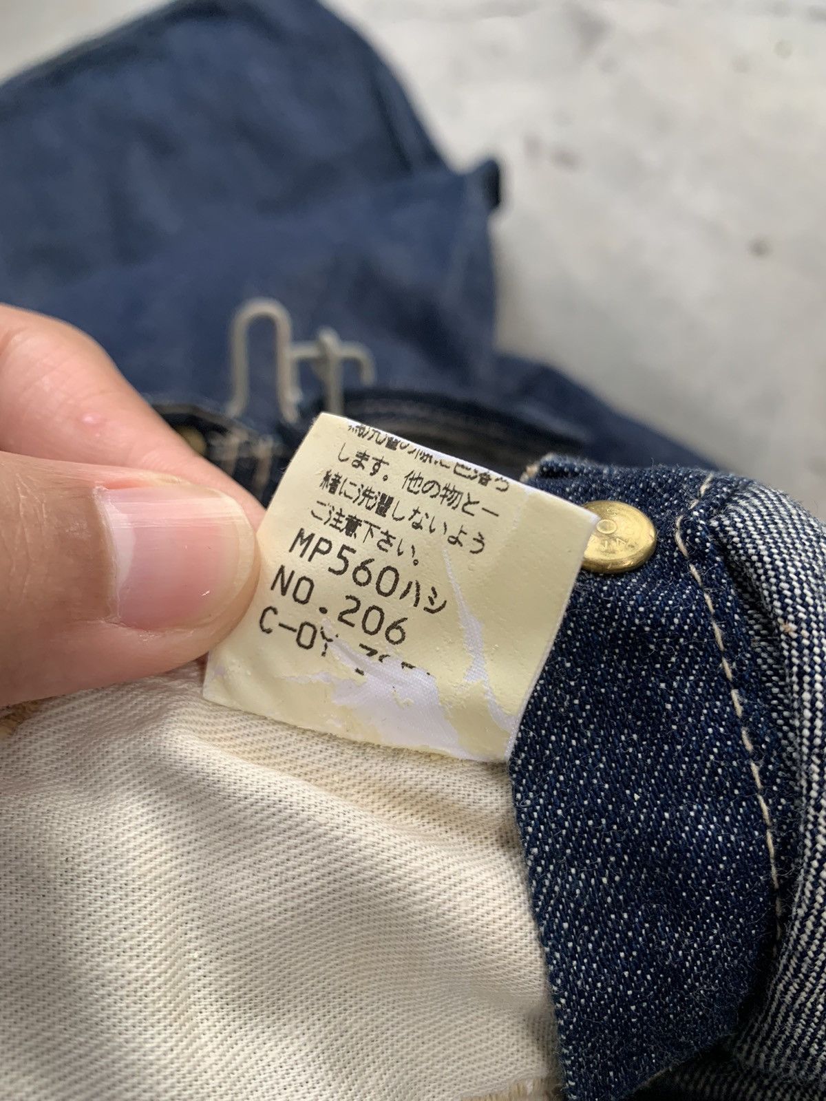 Indigo Japanese Brand DRS Carpenter Overall High Back work Denim Size US 35 - 9 Thumbnail