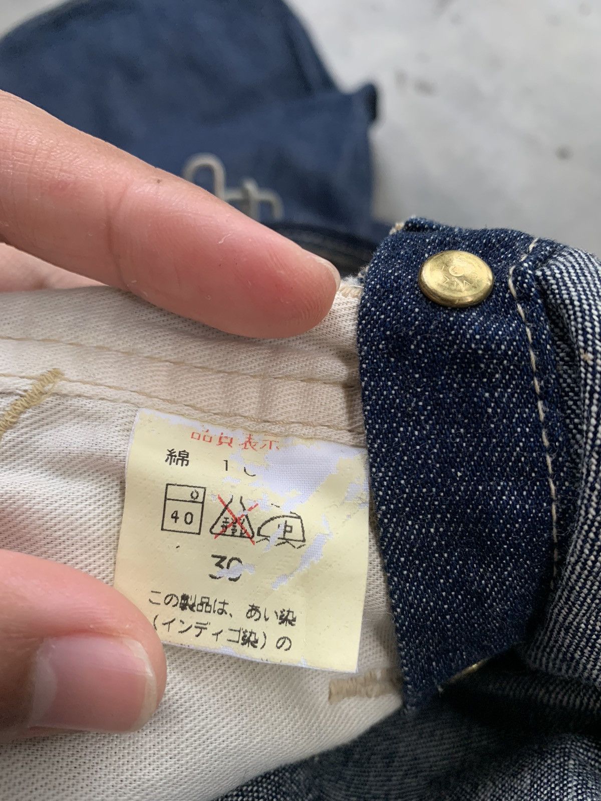 Indigo Japanese Brand DRS Carpenter Overall High Back work Denim Size US 35 - 8 Thumbnail