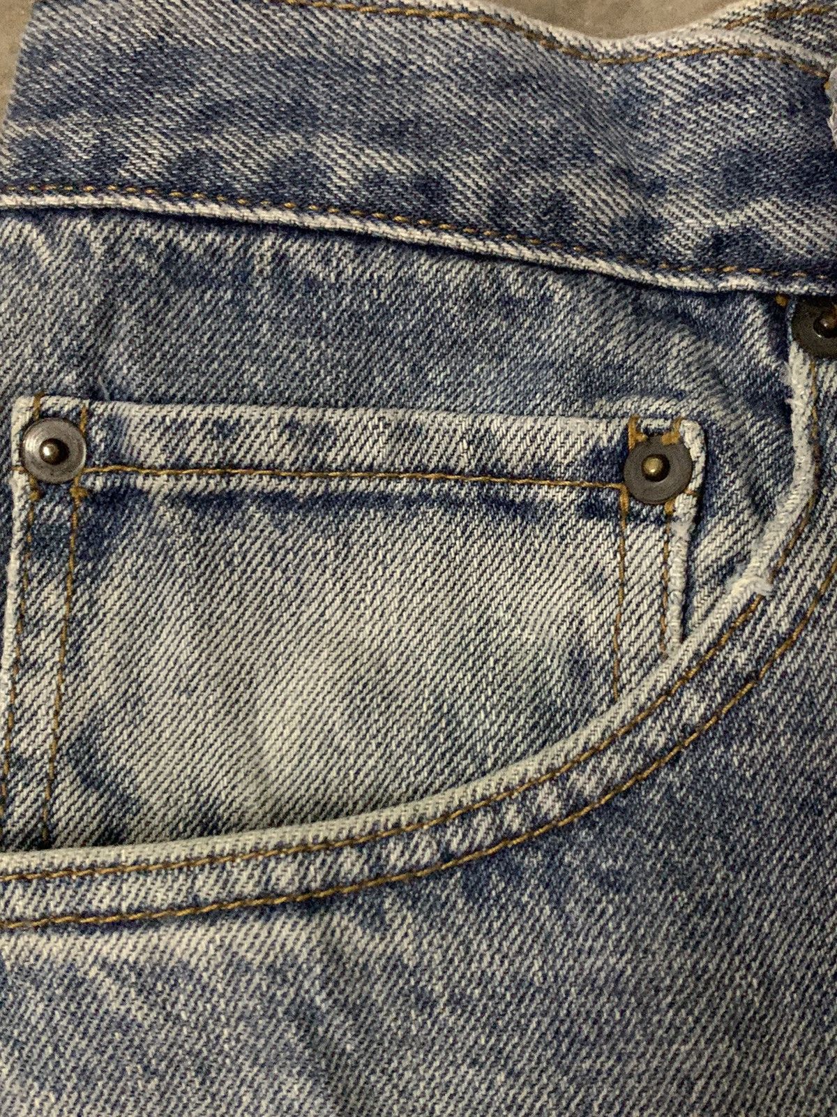 If Six Was Nine Nice Vintage Distressed Elvis Presley Denim Jeans Size US 32 / EU 48 - 6 Thumbnail