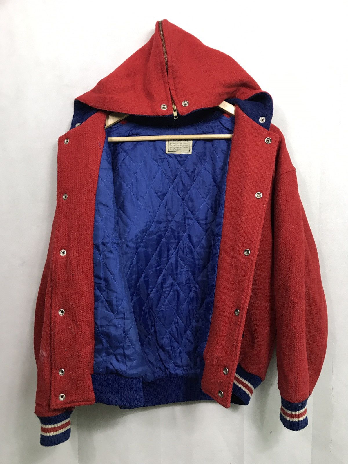 Japanese Brand O.henry tennis club wool hooded bomber jacket Size US M / EU 48-50 / 2 - 6 Thumbnail