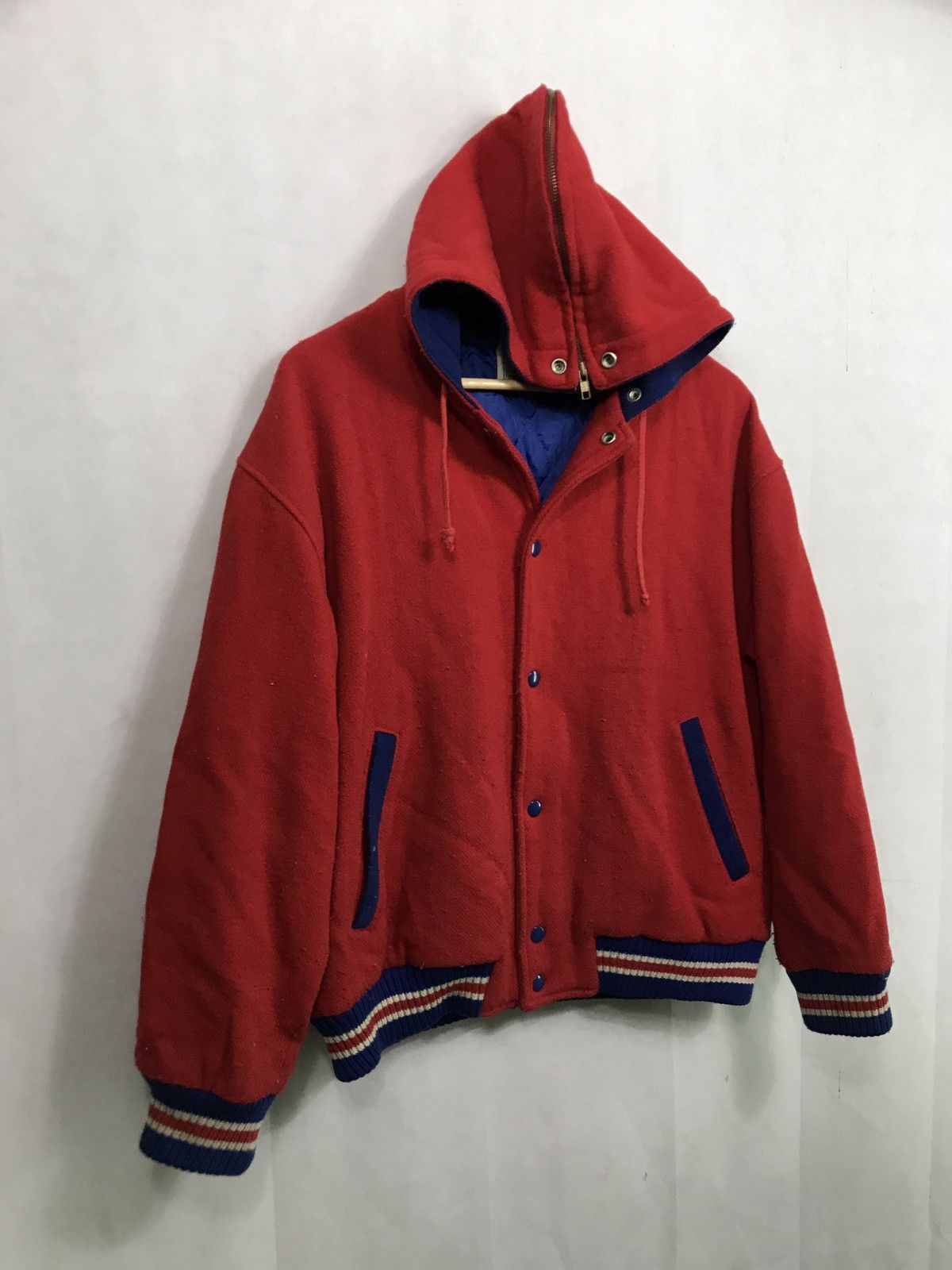 Japanese Brand O.henry tennis club wool hooded bomber jacket Size US M / EU 48-50 / 2 - 4 Thumbnail