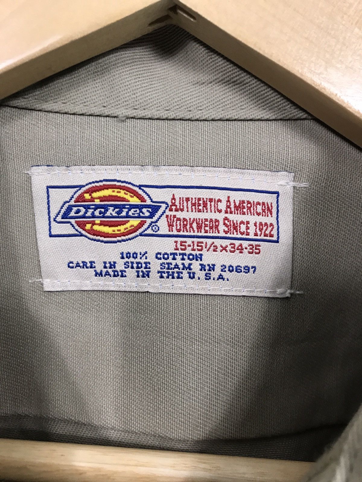 Dickies VTG DICKIES COTTON WORKERS SHIRT MADE IN TNE USA Size US L / EU 52-54 / 3 - 6 Thumbnail