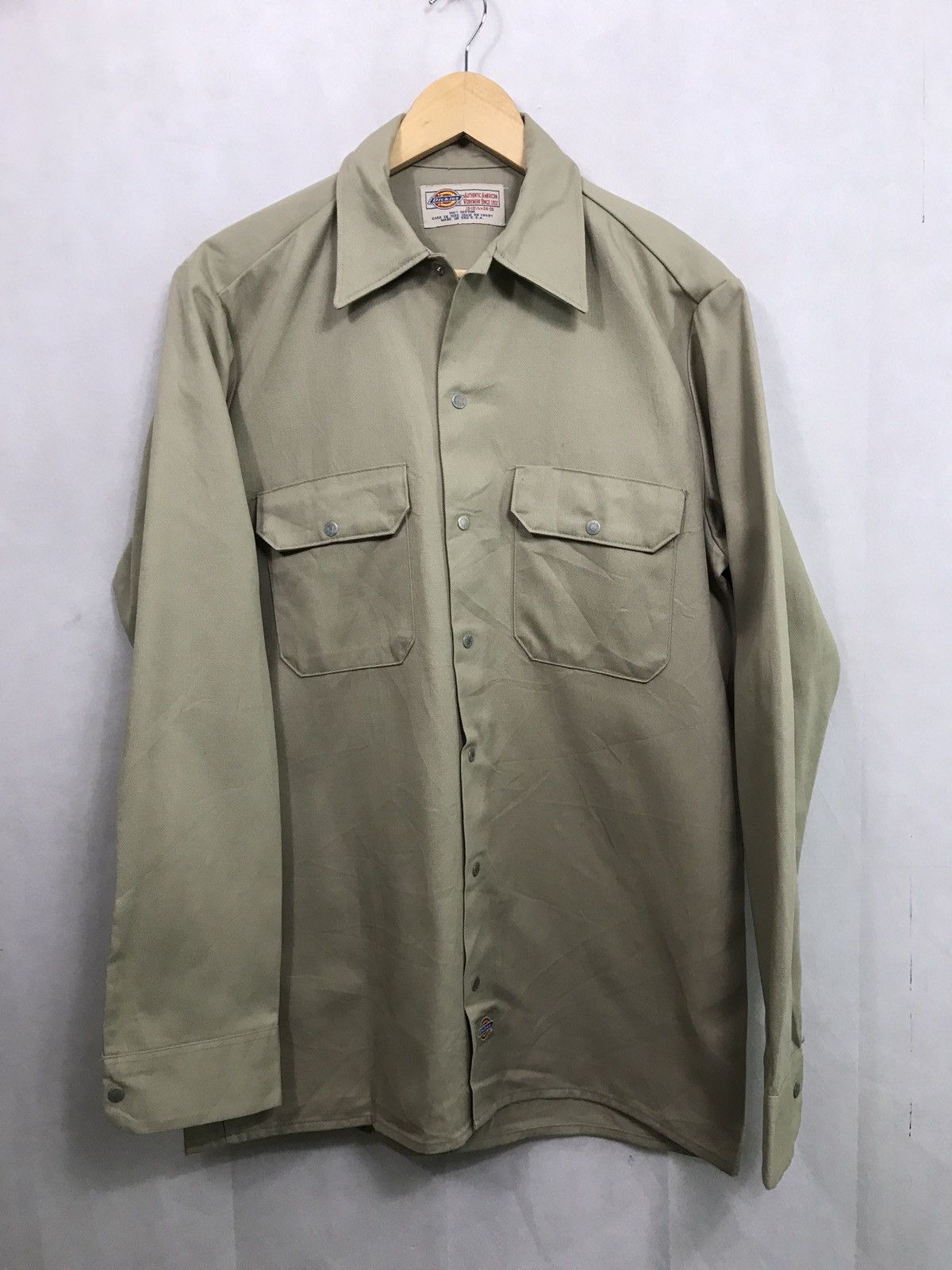 Dickies VTG DICKIES COTTON WORKERS SHIRT MADE IN TNE USA Size US L / EU 52-54 / 3 - 1 Thumbnail
