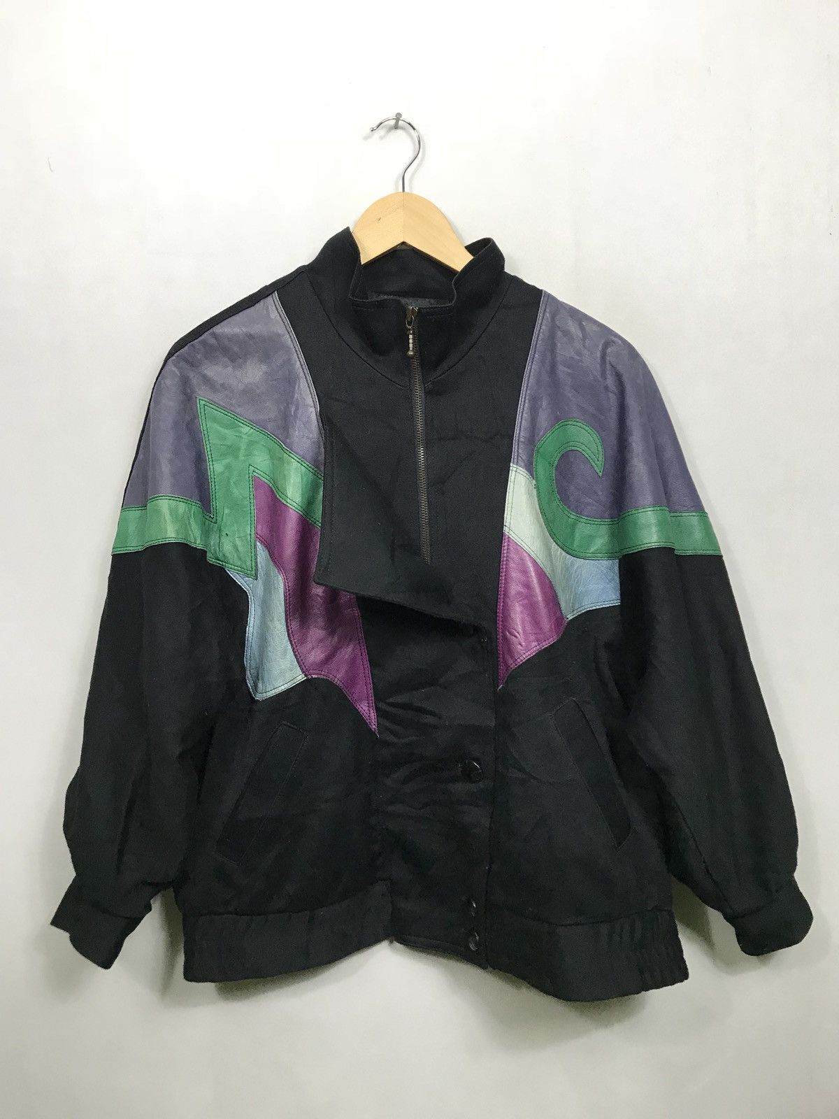 Designer J.mani Half Leather Japanese Designer Jacket Embroidery Size US M / EU 48-50 / 2 - 4 Thumbnail