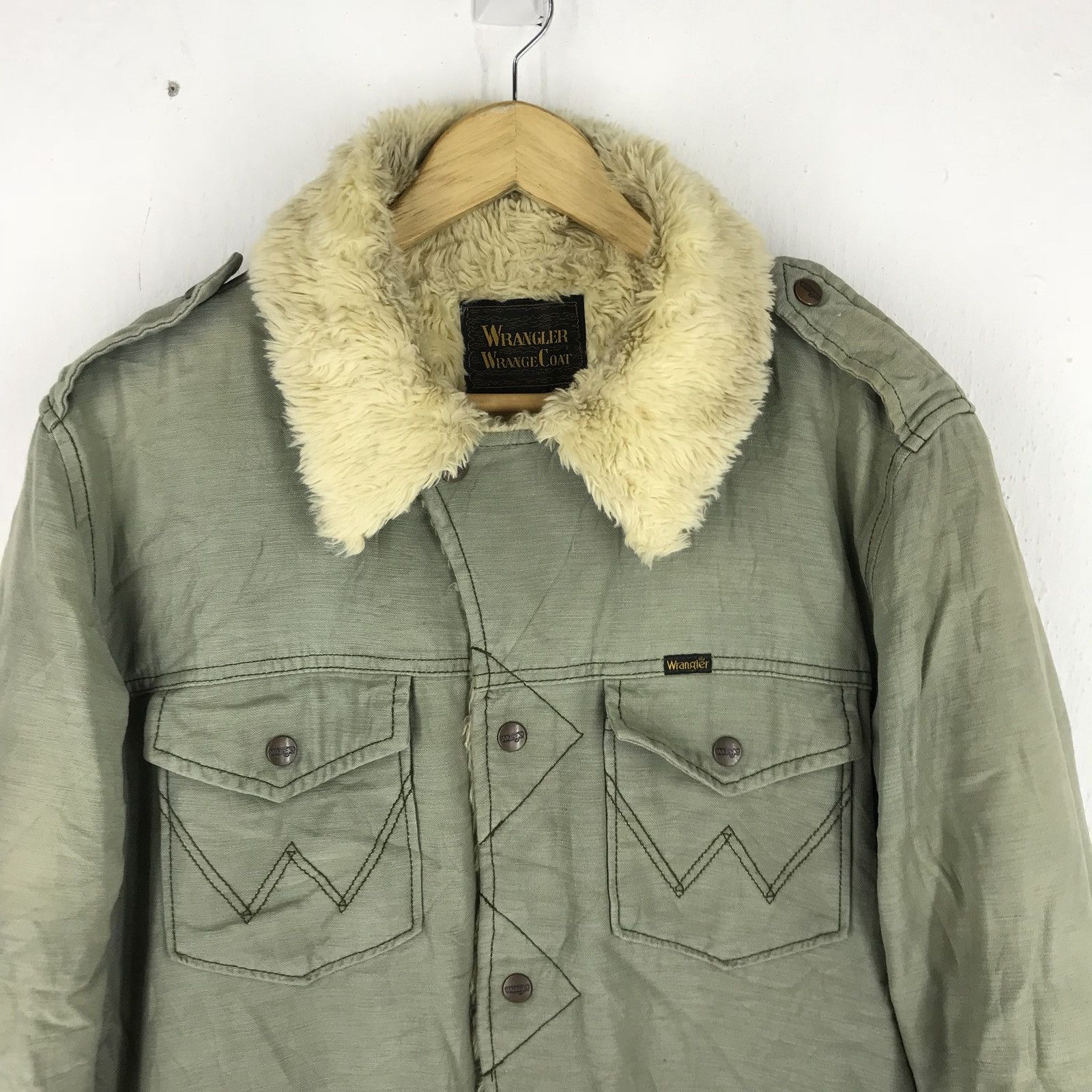 Vintage 🔔 🔉🔥FINAL DROP🔥Vintage Wrangler Sherpa lining Jacket Size US XL / EU 56 / 4 - 2 Thumbnail