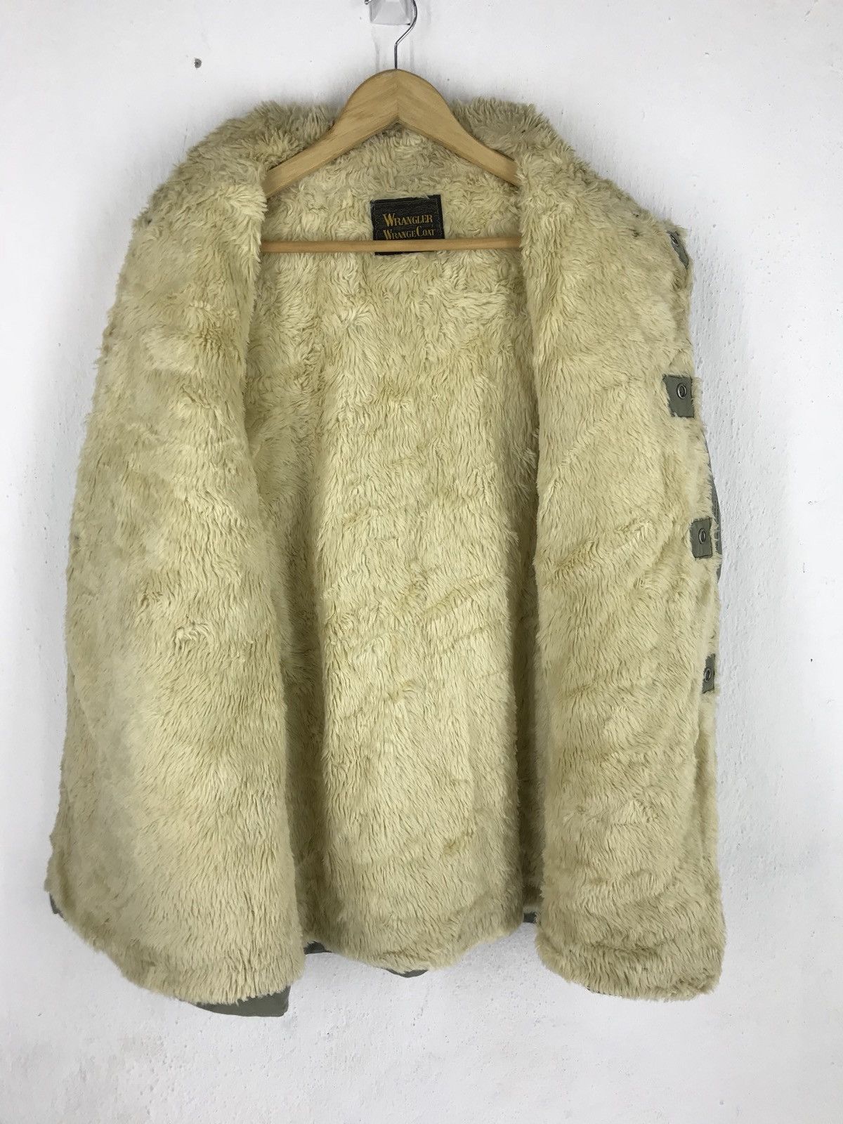 Vintage 🔔 🔉🔥FINAL DROP🔥Vintage Wrangler Sherpa lining Jacket Size US XL / EU 56 / 4 - 5 Thumbnail