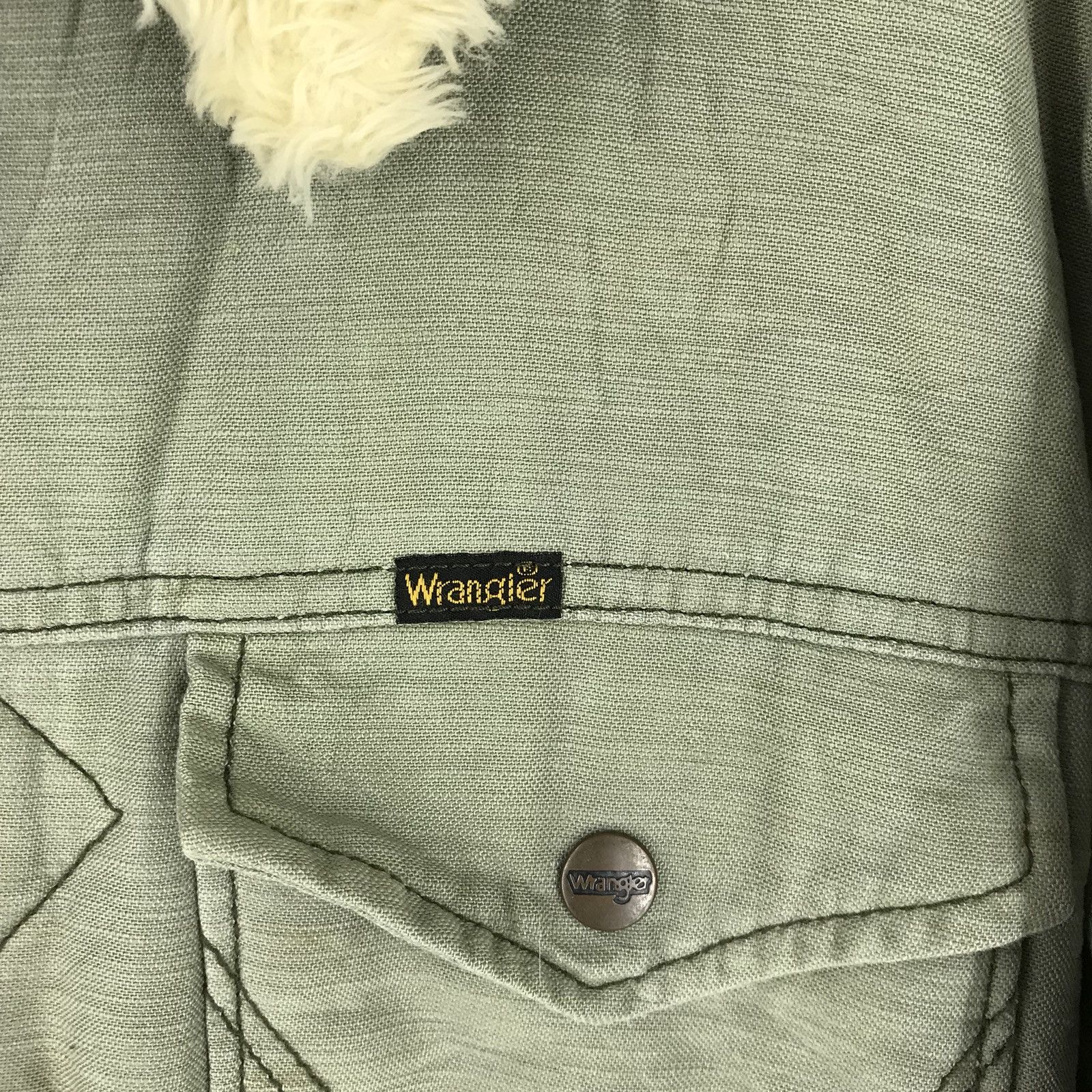 Vintage 🔔 🔉🔥FINAL DROP🔥Vintage Wrangler Sherpa lining Jacket Size US XL / EU 56 / 4 - 6 Thumbnail