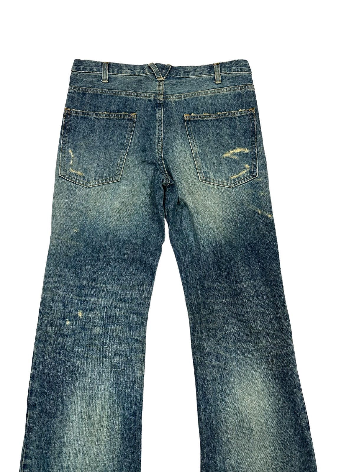 Japanese Brand 💥BEST OFFER💥VARDE77 🇯🇵 Remakes Distressed Flare Jeans Size US 32 / EU 48 - 7 Thumbnail