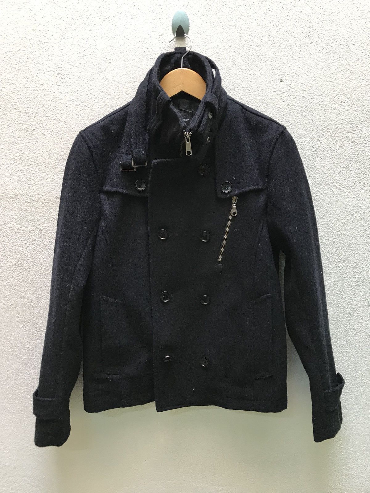 Japanese Brand Rattle Trap Wool Japanese Brand Peacoat Made In Japan Size US S / EU 44-46 / 1 - 1 Thumbnail