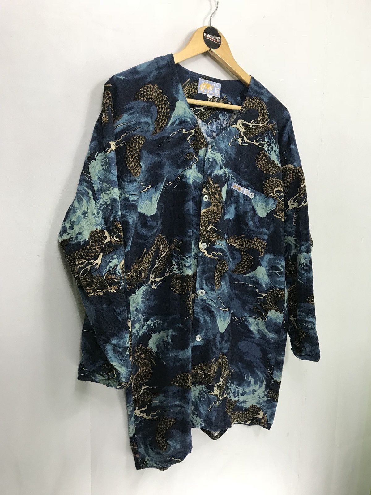 Japanese Brand Rare Vintage Japanese Dragon Classic Button Up Shirt Size US M / EU 48-50 / 2 - 2 Thumbnail