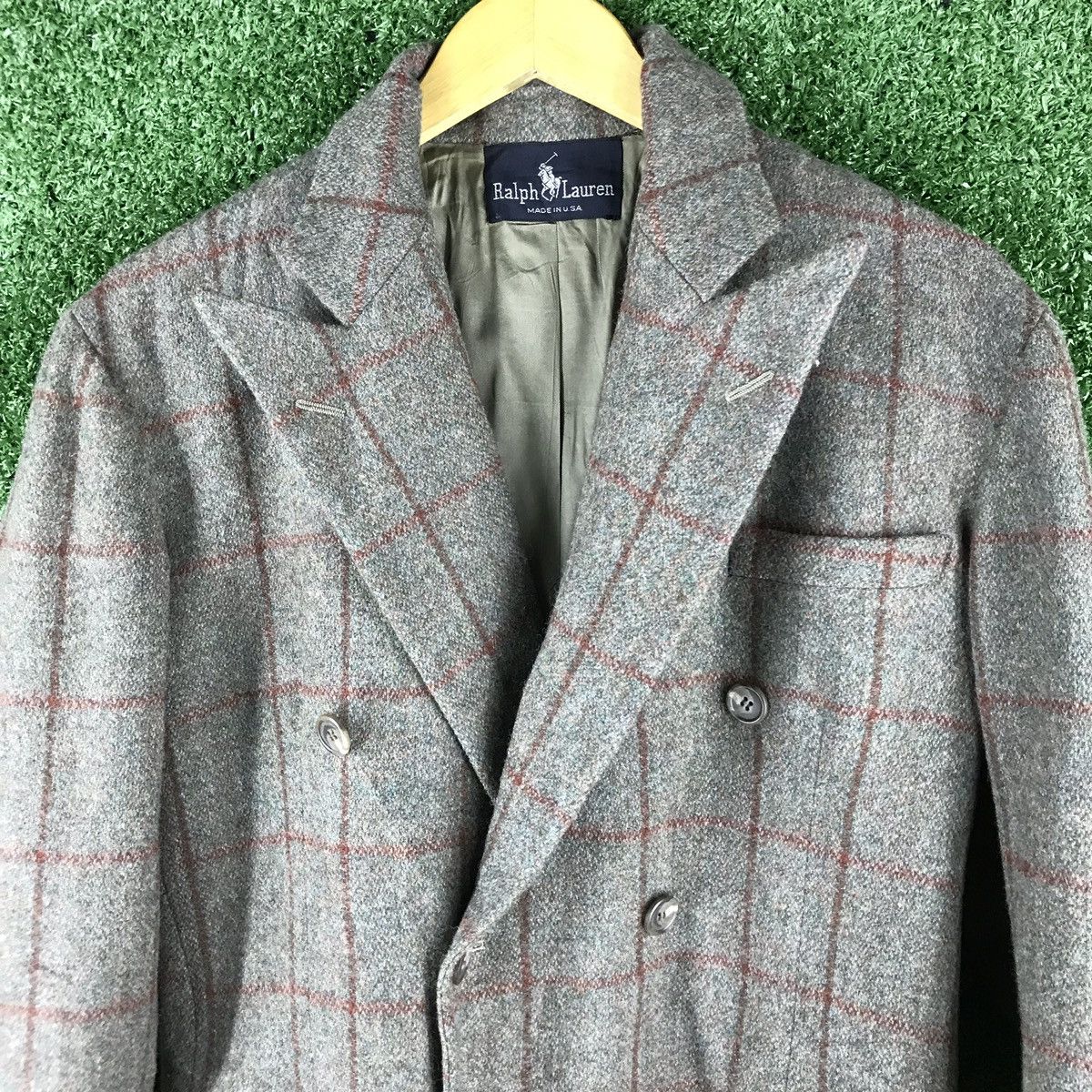 Polo Ralph Lauren 70s 80s Vintage Polo ralph lauren wool checker blazer jacket Size US M / EU 48-50 / 2 - 5 Thumbnail