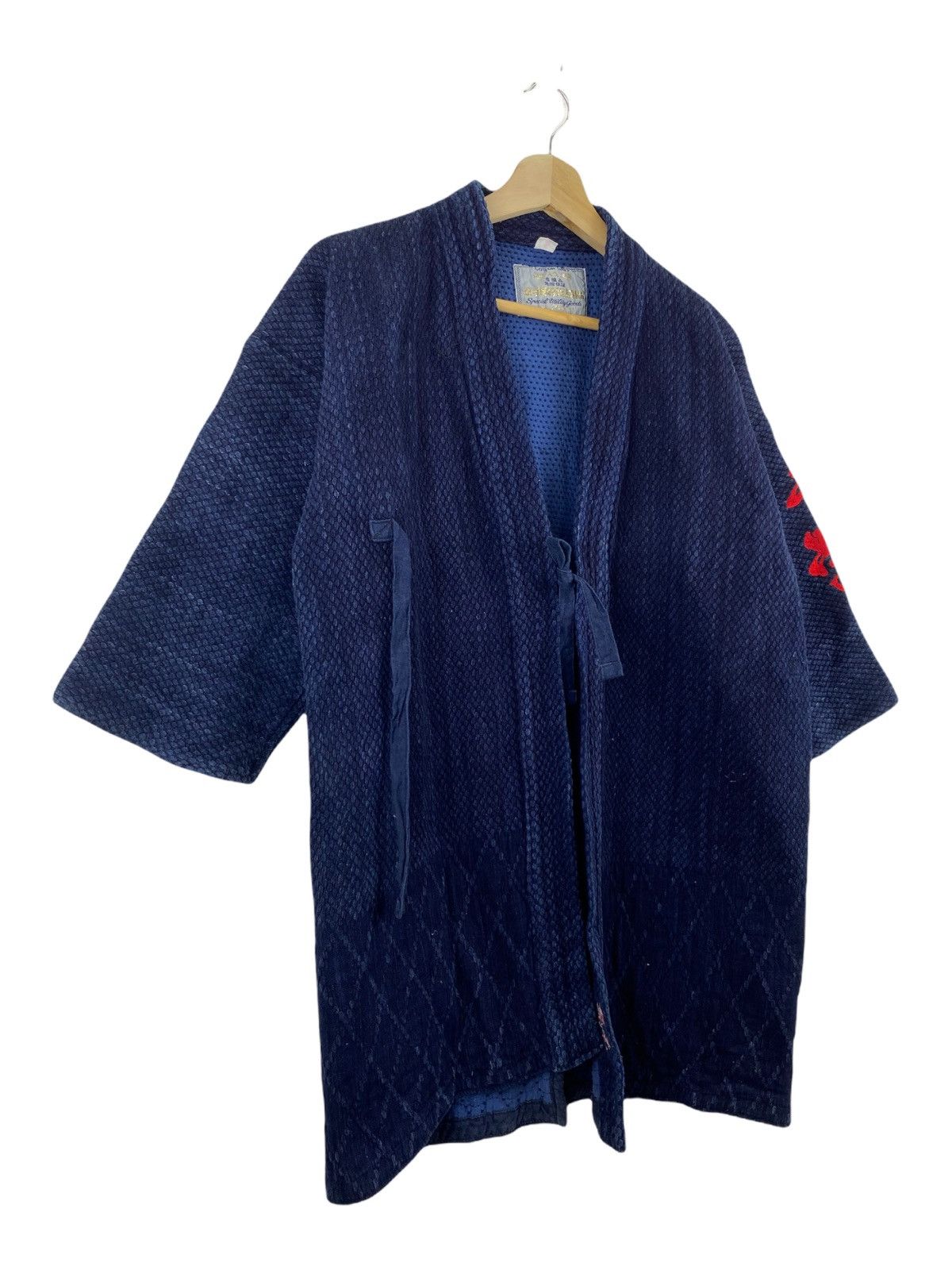 Japan Blue × Japanese Brand × Vintage Vintage Japanese kimono jacket Size US M / EU 48-50 / 2 - 2 Thumbnail