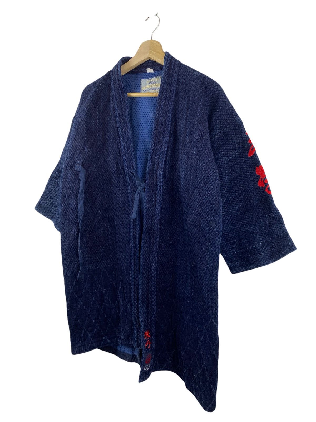 Japan Blue × Japanese Brand × Vintage Vintage Japanese kimono jacket Size US M / EU 48-50 / 2 - 3 Thumbnail