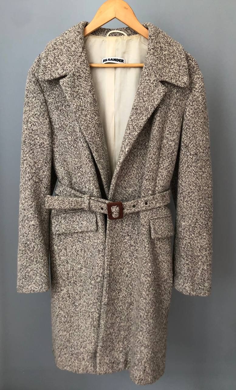image of Cashmere Wool x Jil Sander Vintage Jil Sander Cashmere Coat Unisex in Brown, Men's (Size Medium)