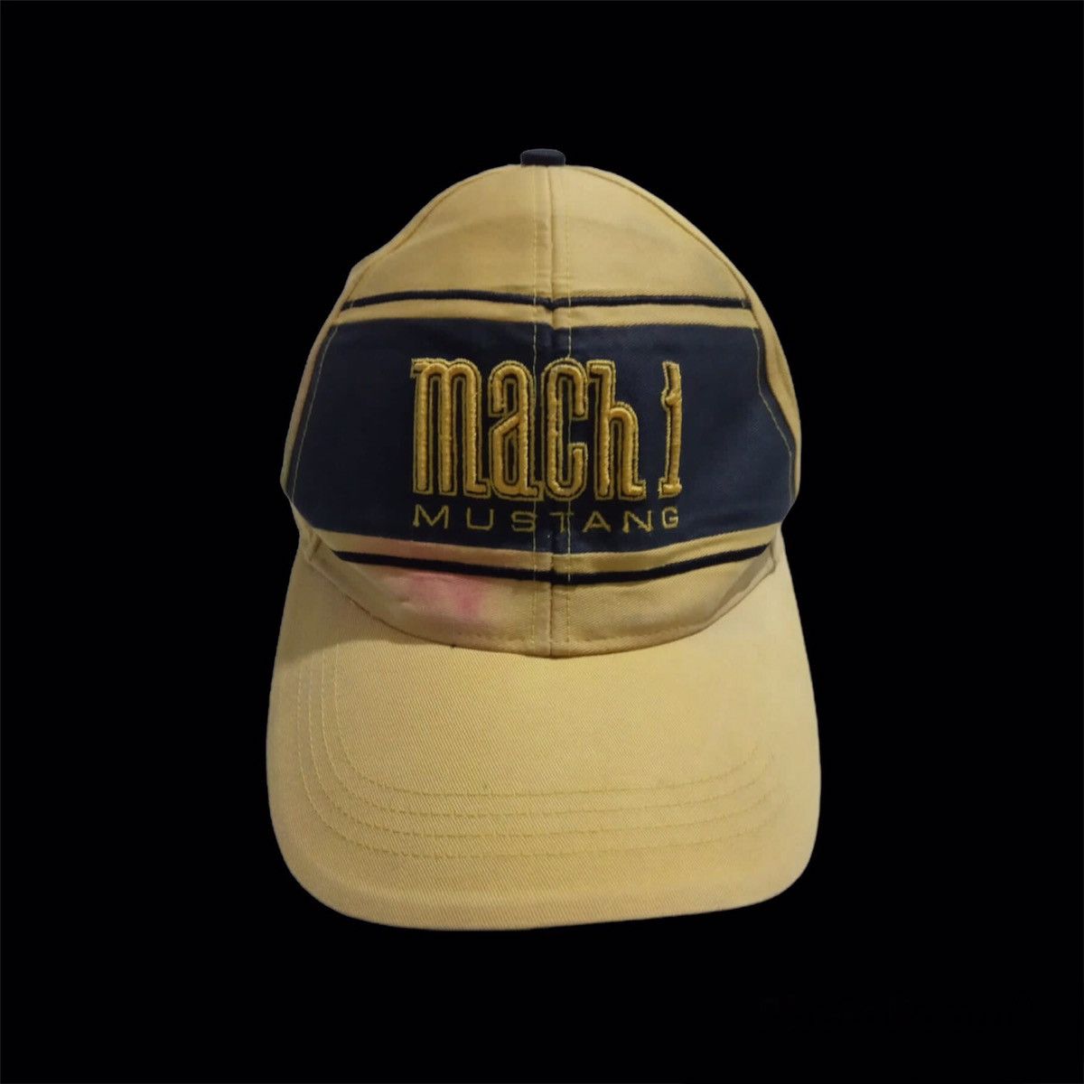 image of Vintage Ford Mustang Mach 1 Hats Caps in Yellow, Men's