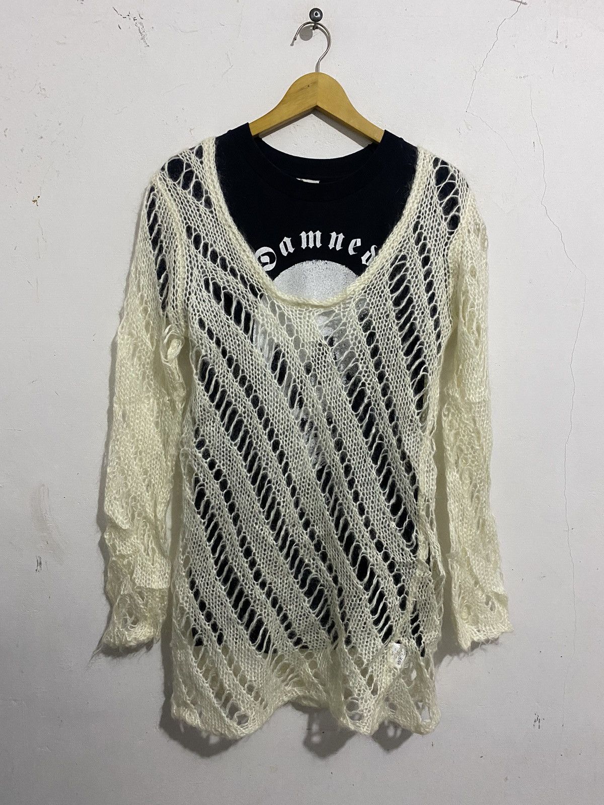 Beauty Beast 💸BINDINGOFFER💸179/WG-Japanese Knitted Grunge Like CDG Size US L / EU 52-54 / 3 - 1 Thumbnail