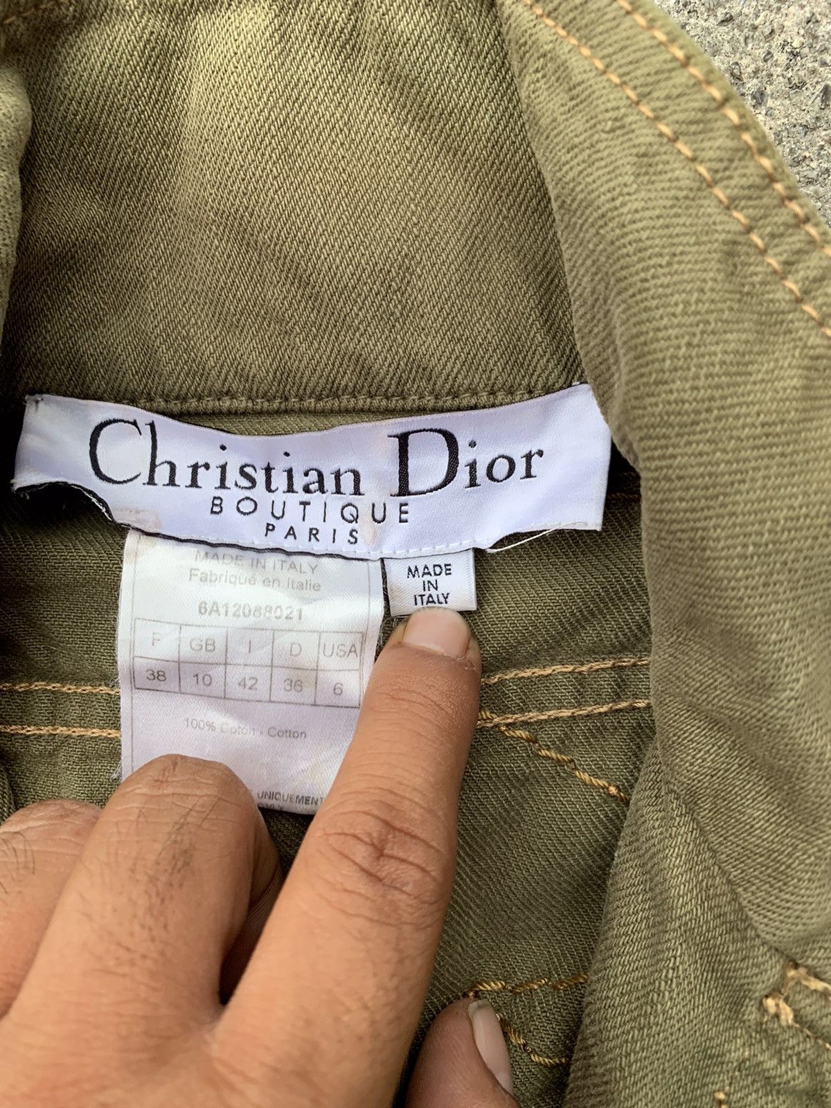 Dior Dior AW Trench Style Denim Jacket Made Italy Size M / US 6-8 / IT 42-44 - 7 Thumbnail
