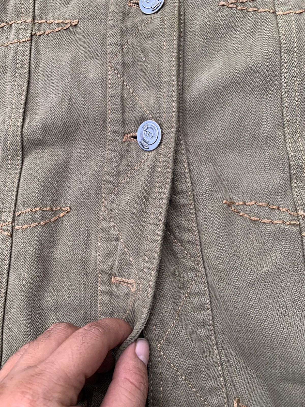 Dior Dior AW Trench Style Denim Jacket Made Italy Size M / US 6-8 / IT 42-44 - 8 Thumbnail