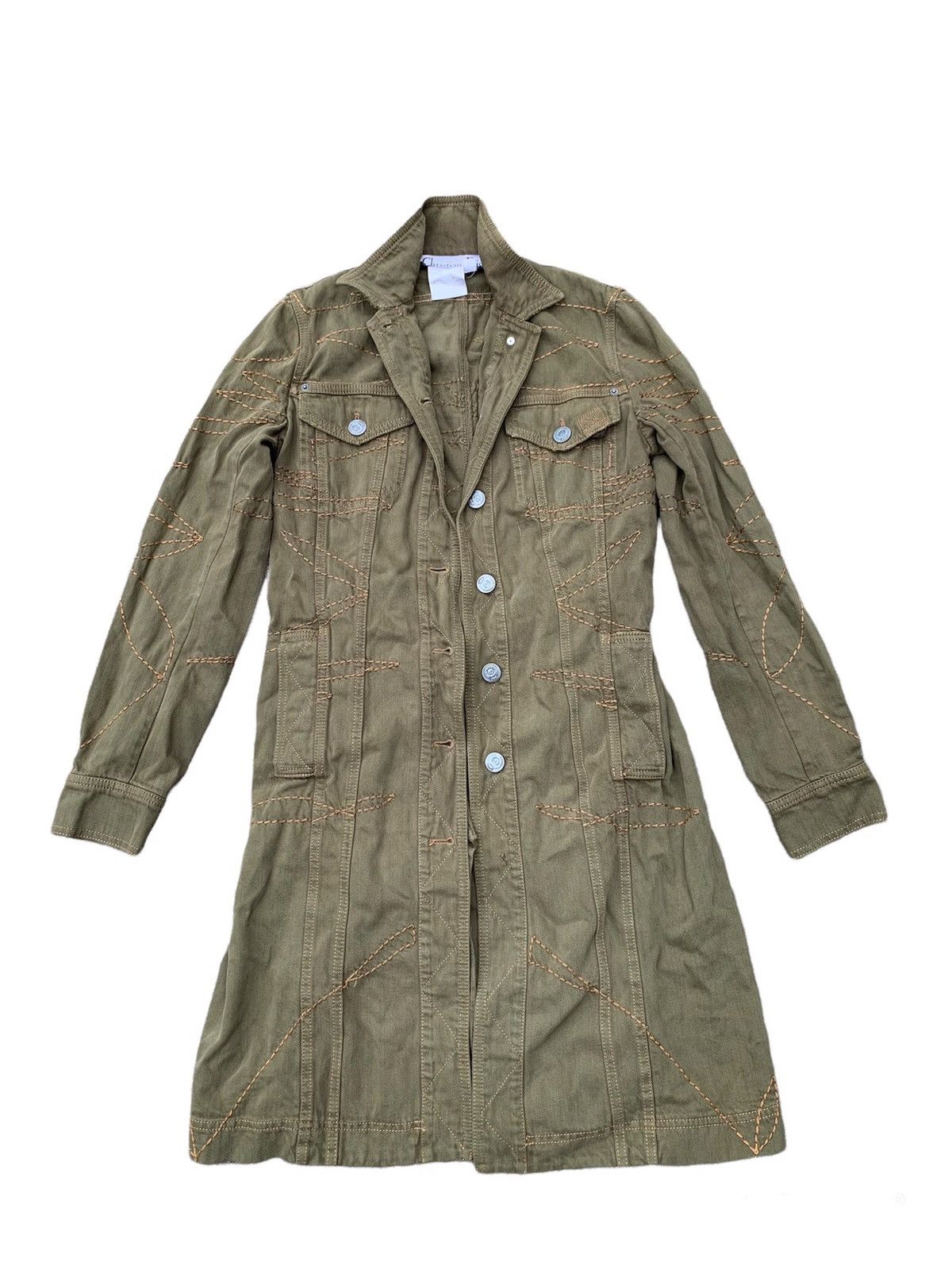 Dior Dior AW Trench Style Denim Jacket Made Italy Size M / US 6-8 / IT 42-44 - 3 Thumbnail