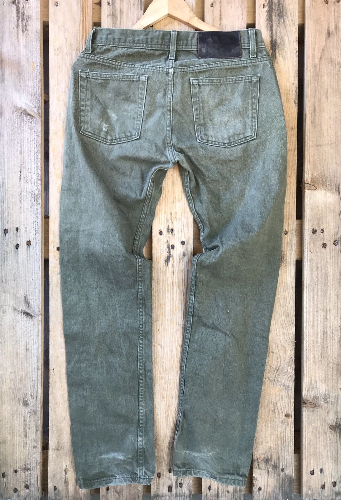 Naked & Famous Naked & Famous WeirdGuy Green Selvedge Chino Jeans Size US 32 / EU 48 - 2 Thumbnail