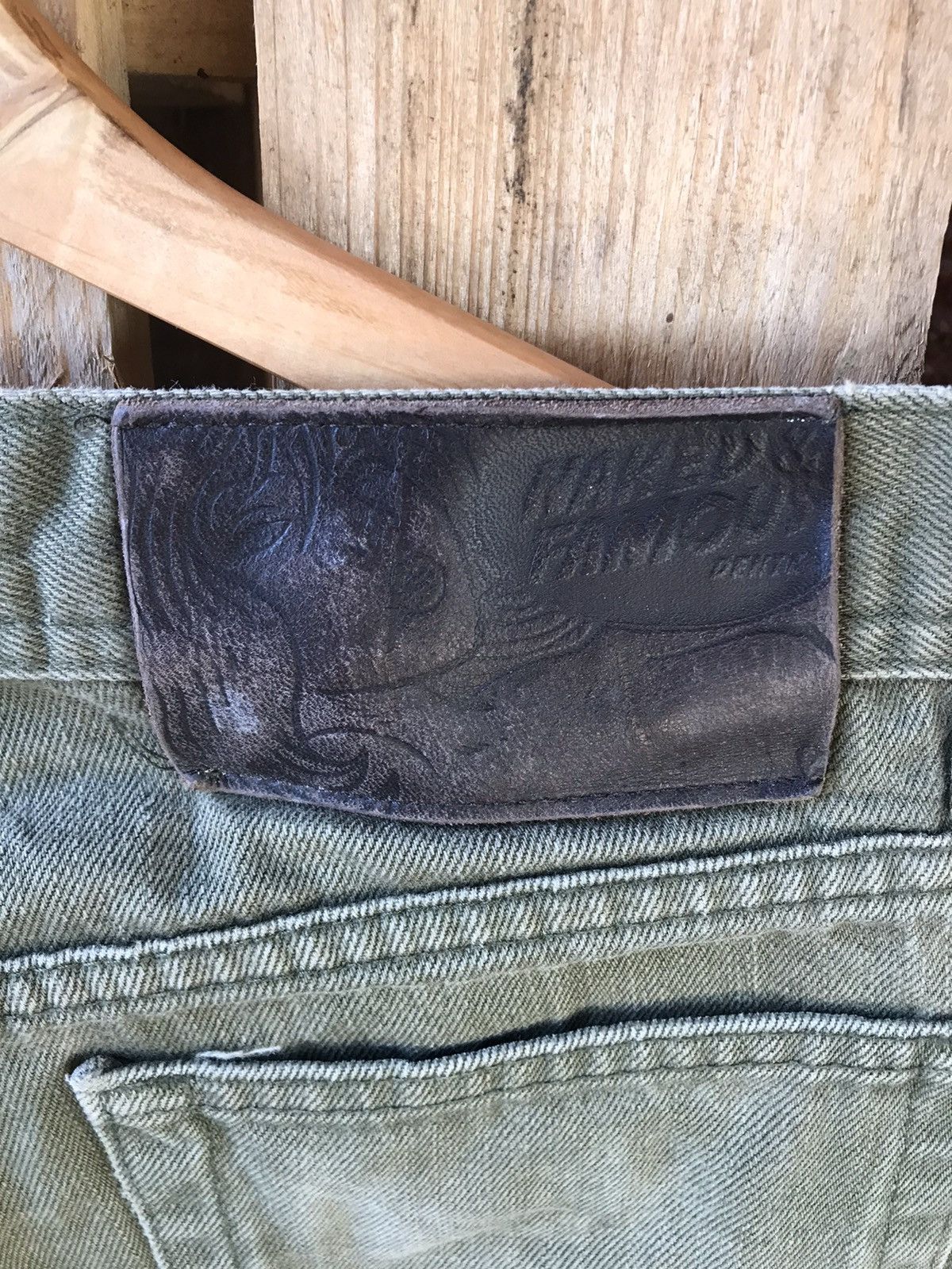 Naked & Famous Naked & Famous WeirdGuy Green Selvedge Chino Jeans Size US 32 / EU 48 - 10 Thumbnail