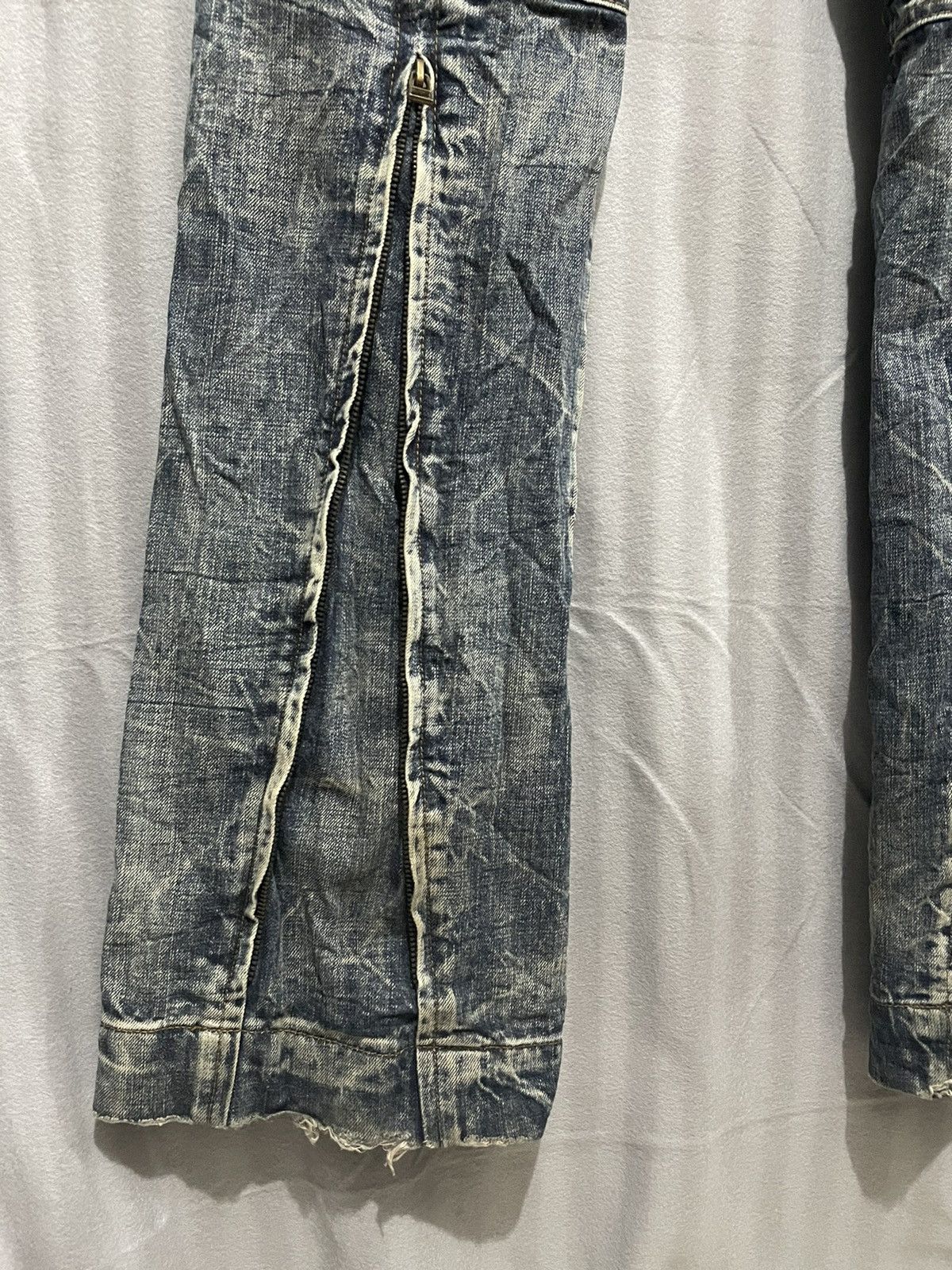 Seditionaries Rare Distressed Multi Zipper & Pockets Semantic Design Jeans Size US 33 - 9 Thumbnail