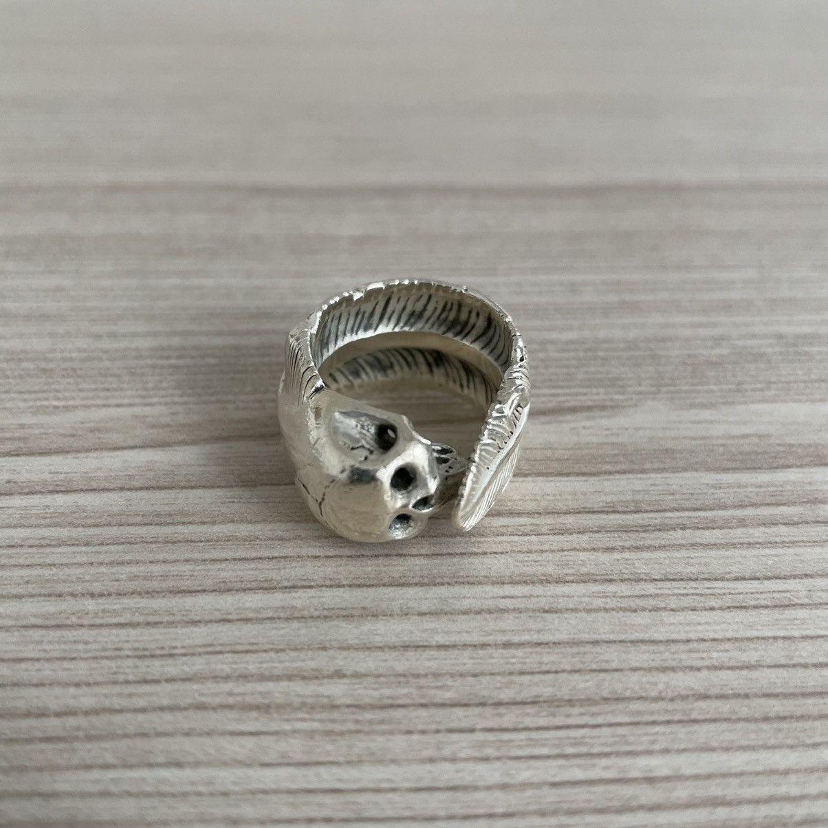 Number (N)ine Skull and Feather Ring | Grailed