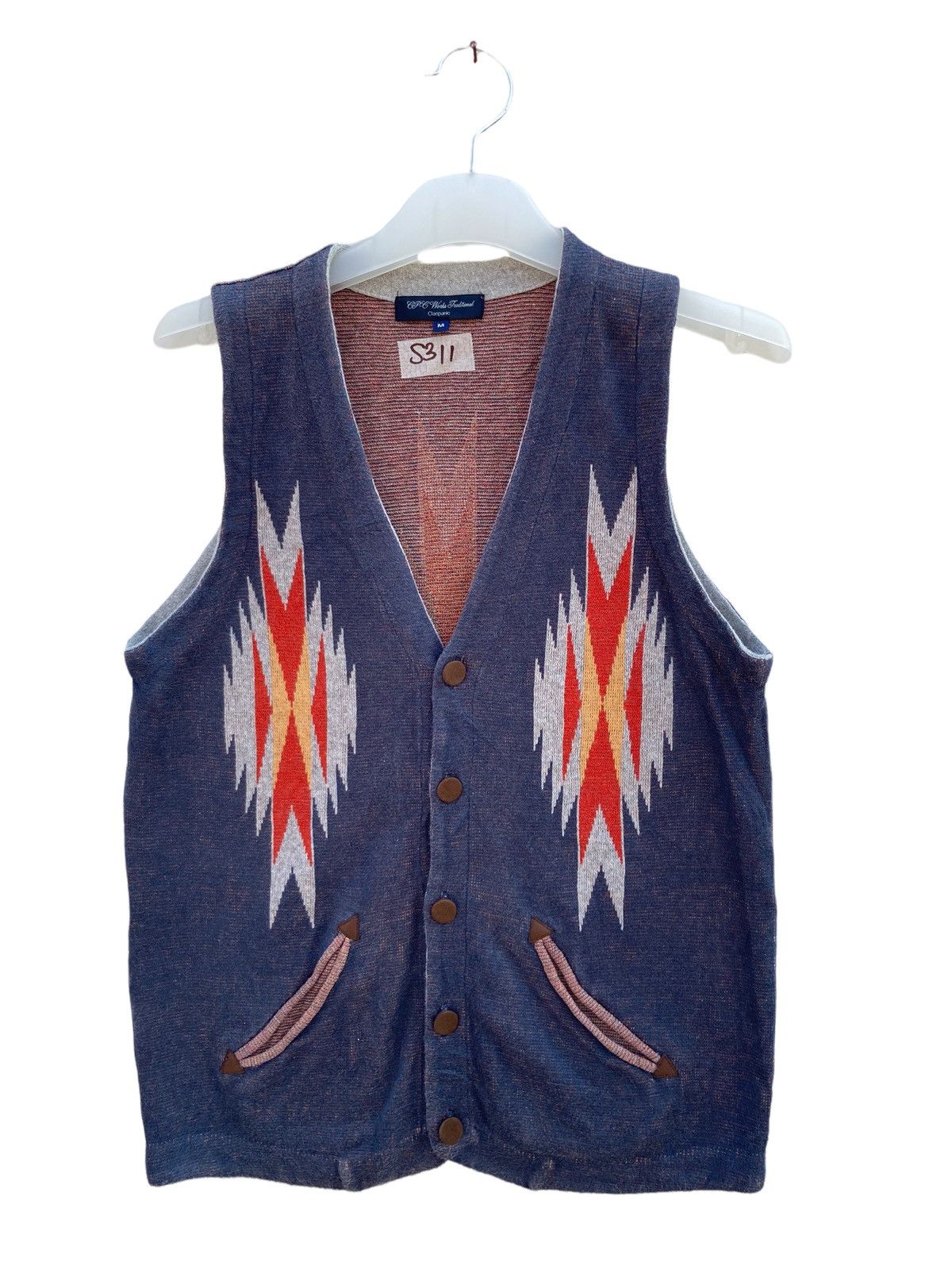 Japanese Brand Ciopanic Type Navajo Vest Size US S / EU 44-46 / 1 - 1 Thumbnail