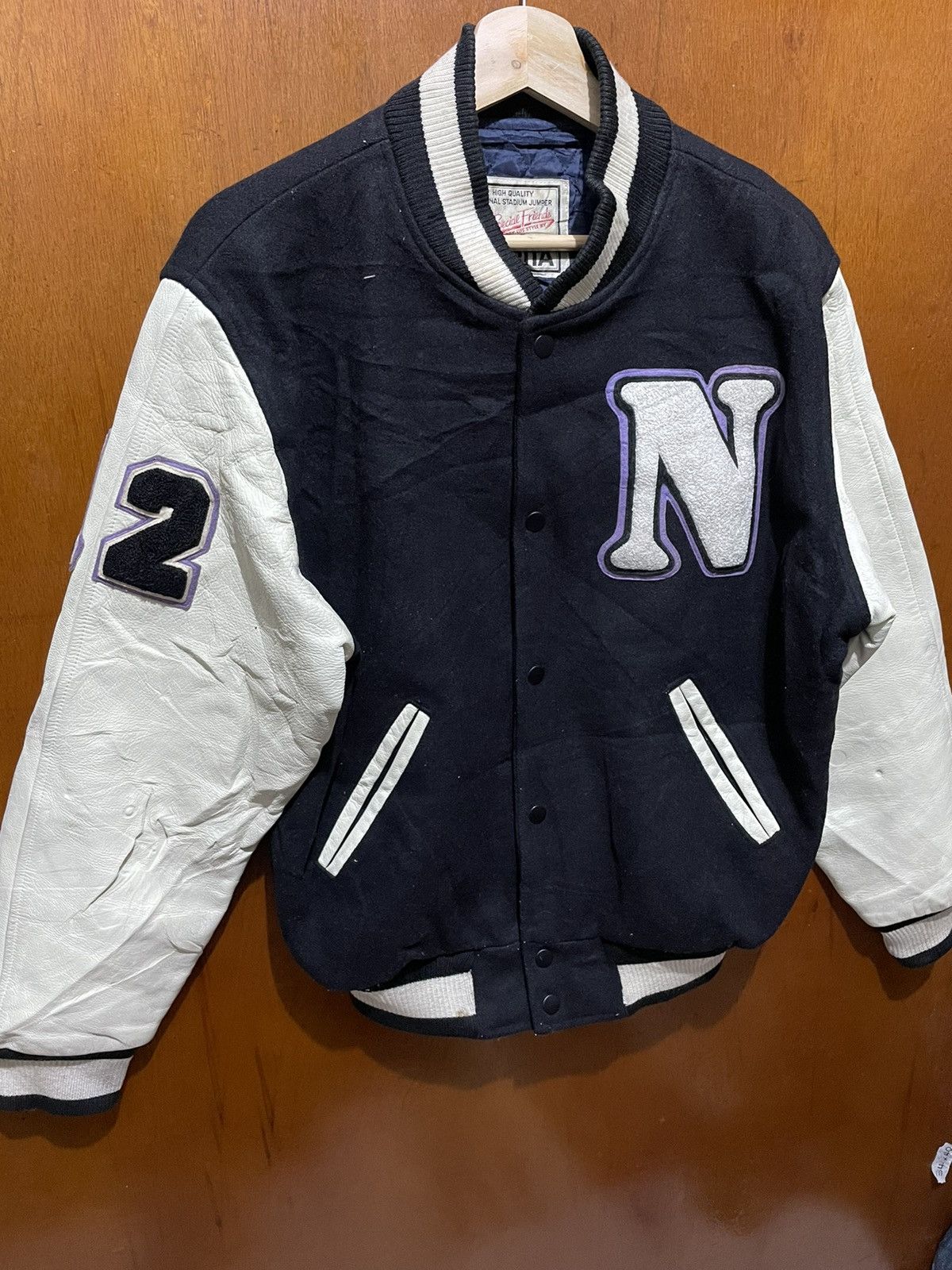 Vintage Vintage Varsity Jackets Athletics Size US L / EU 52-54 / 3 - 3 Thumbnail