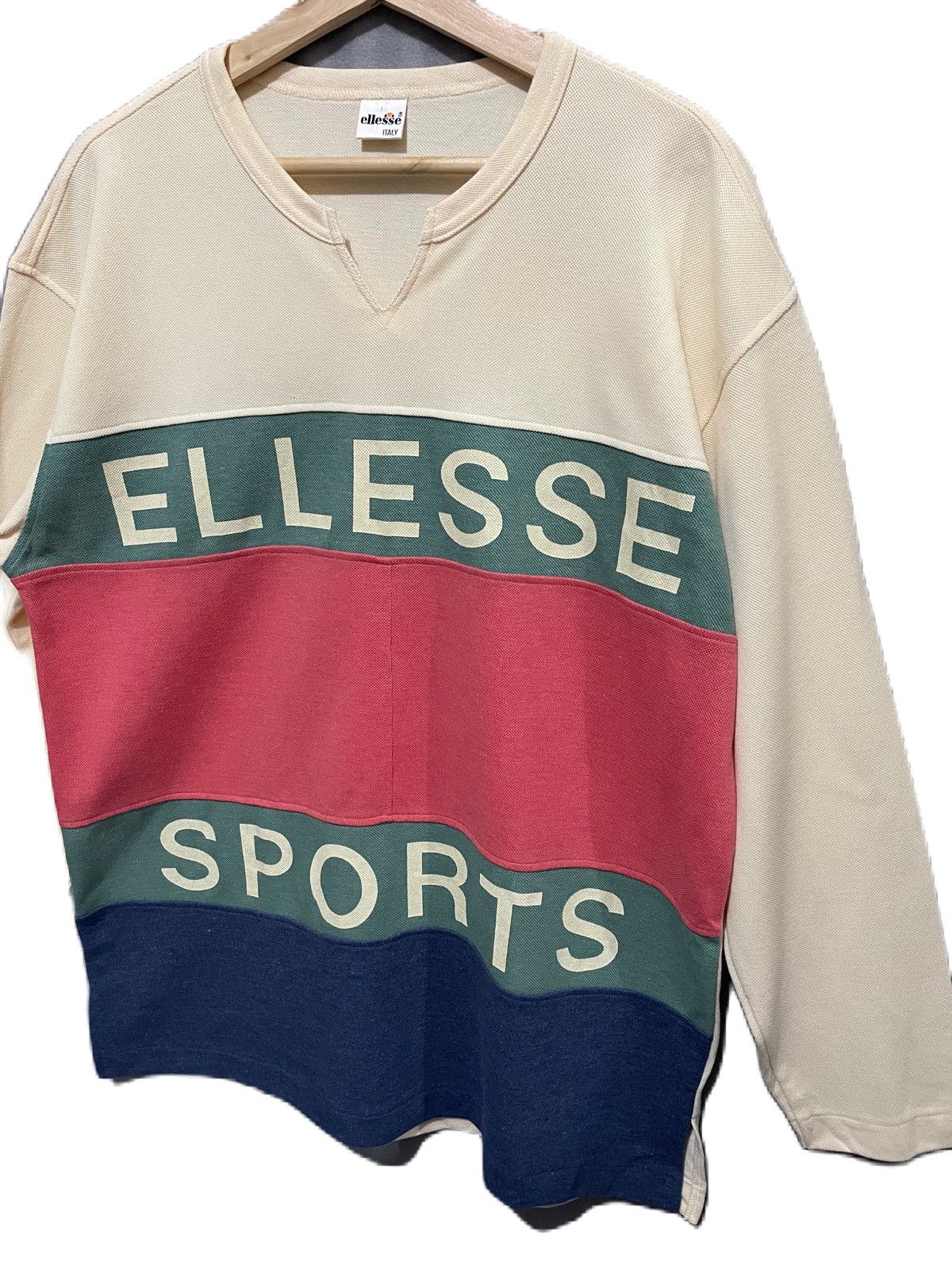Ellesse × Japanese Brand × Vintage Rare Vintage Ellese Sports Over Print Tee Nice Size US L / EU 52-54 / 3 - 2 Thumbnail