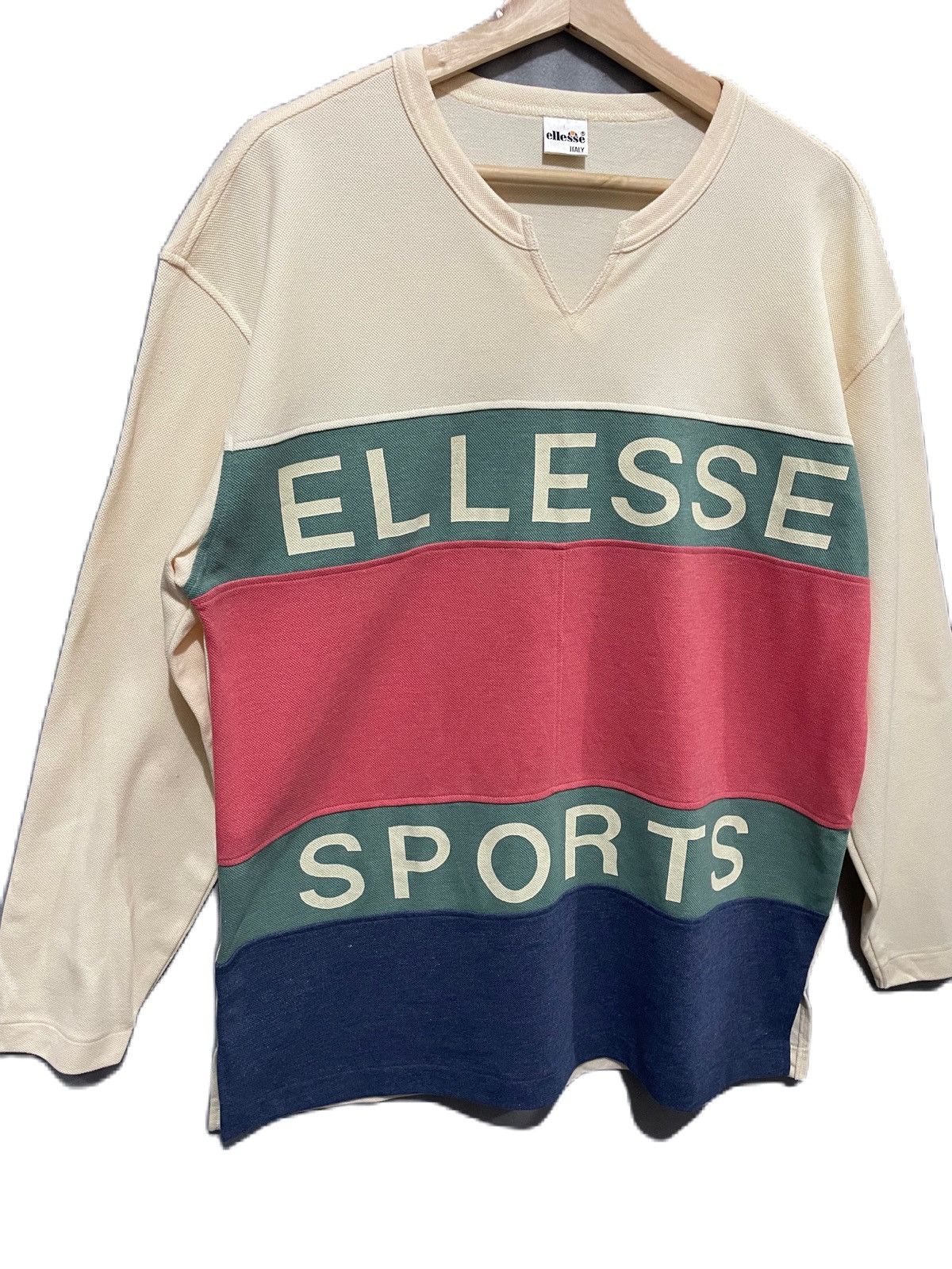 Ellesse × Japanese Brand × Vintage Rare Vintage Ellese Sports Over Print Tee Nice Size US L / EU 52-54 / 3 - 3 Thumbnail