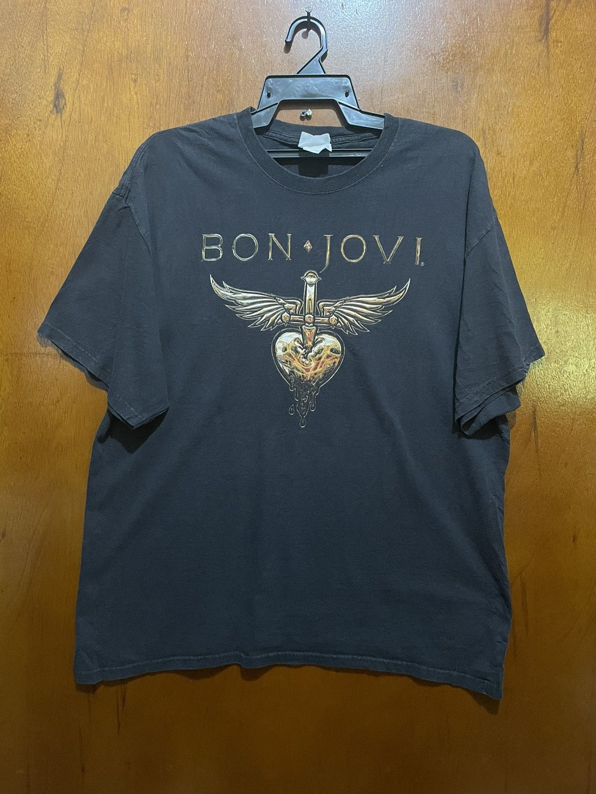 image of Band Tees x Bon Jovi Vintage Bon Jovi Concert Tour in Black, Men's (Size XL)