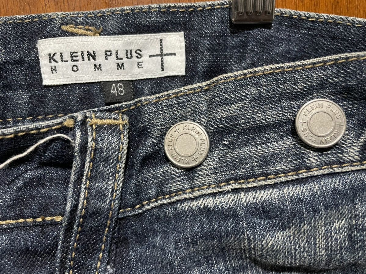 If Six Was Nine Rare Klein Plus Homme Distressed Painted Jeans Size US 34 / EU 50 - 9 Thumbnail