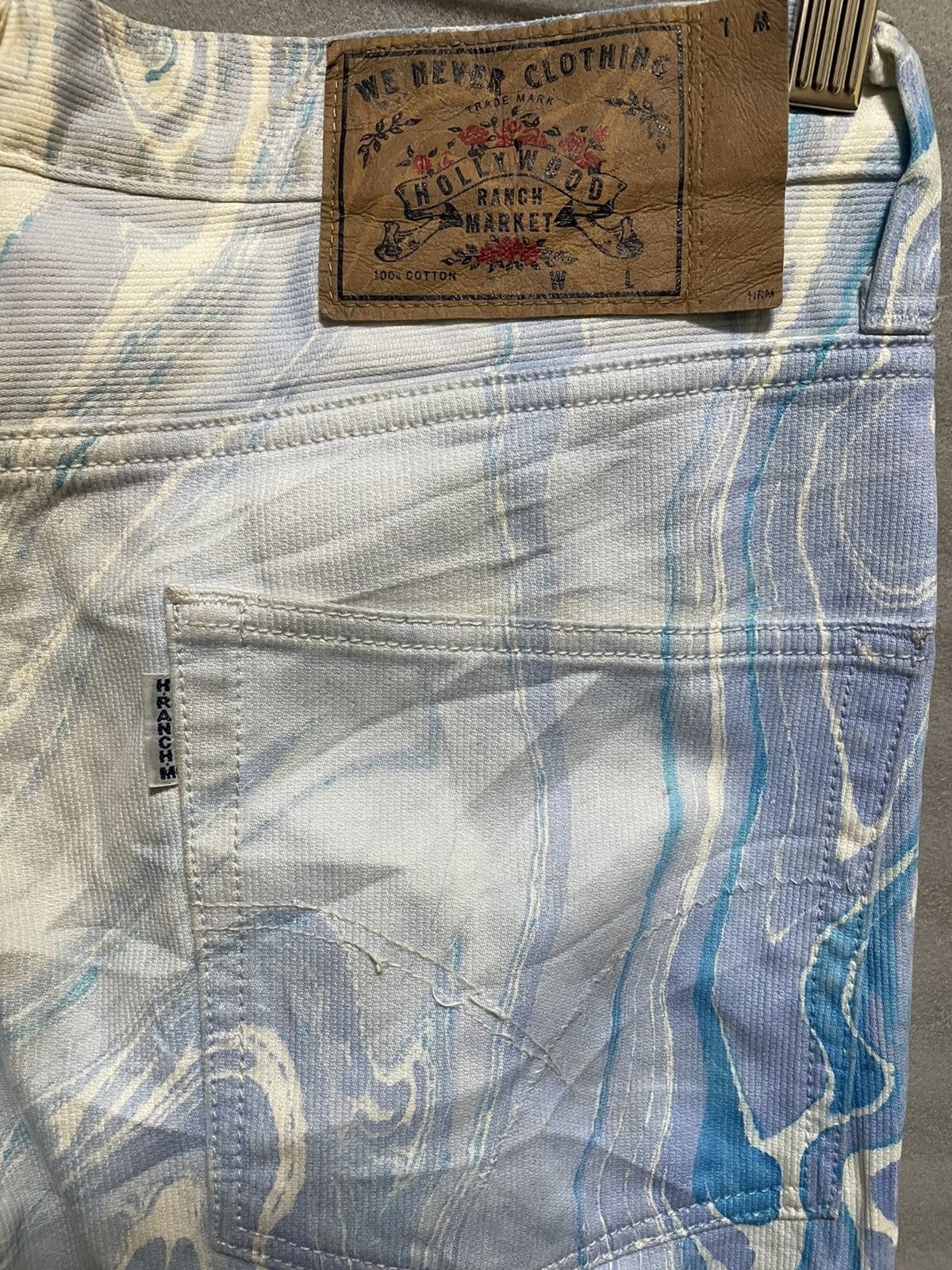 Vintage Rare Hollywood Ranch Market Rainbows Calor Jeans Size US 32 / EU 48 - 3 Thumbnail