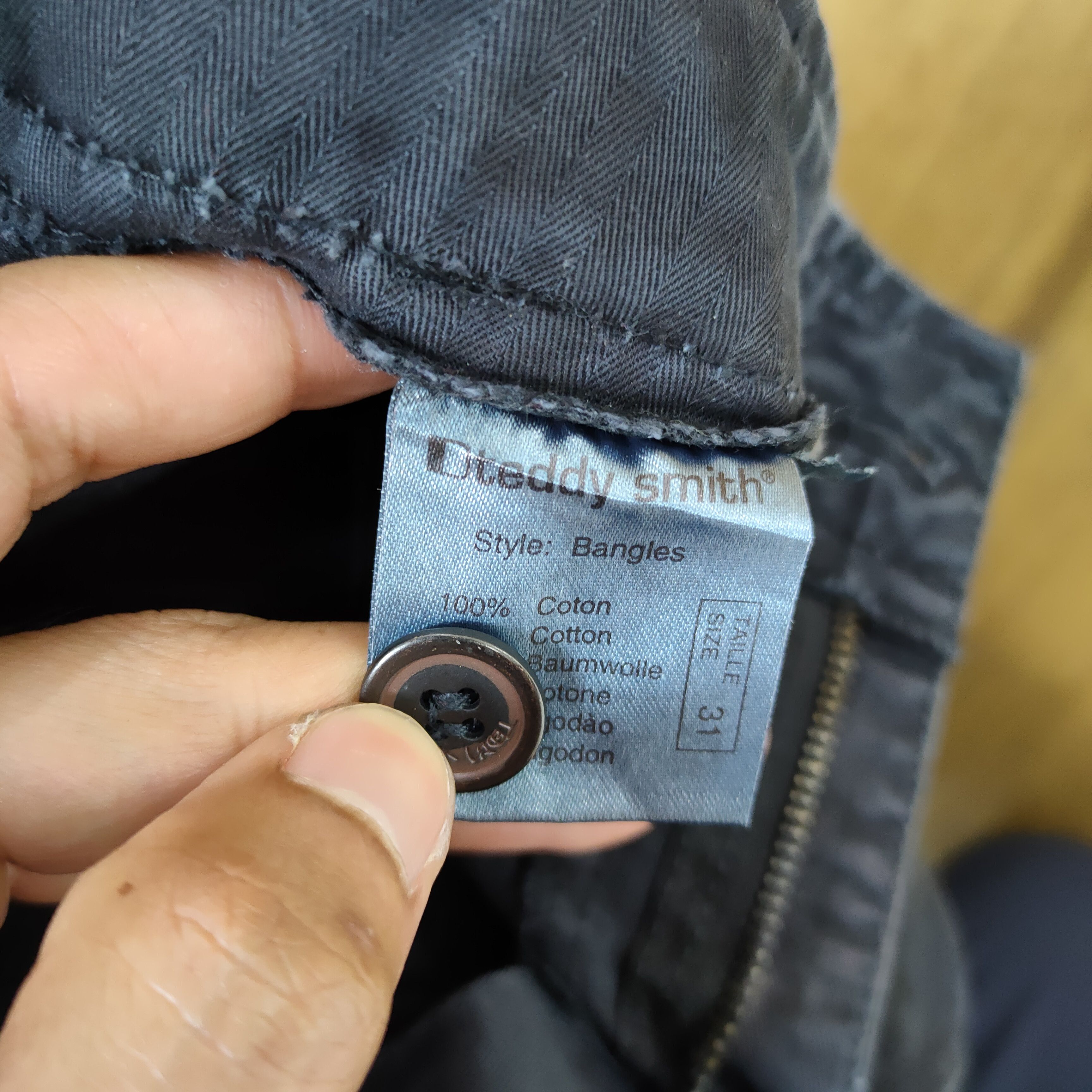 Japanese Brand TEDDY SMITH BLUE BLACK LOW RISE CARGO PANTS Size US 32 / EU 48 - 17 Thumbnail