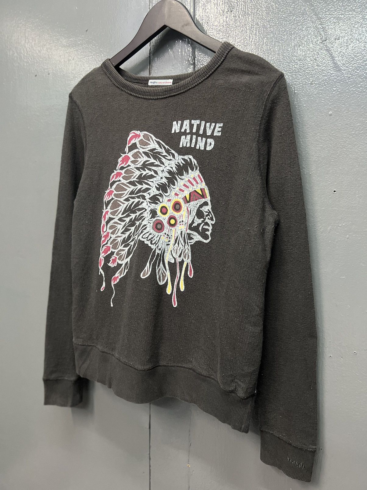 Japanese Brand VINTAGE RED INDIAN BY ROUGH SWEATSHIRT Size US S / EU 44-46 / 1 - 3 Thumbnail