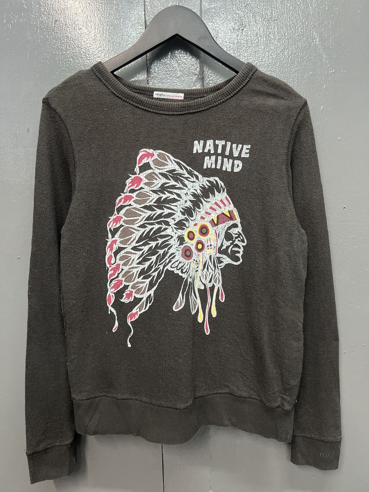 Japanese Brand VINTAGE RED INDIAN BY ROUGH SWEATSHIRT Size US S / EU 44-46 / 1 - 1 Thumbnail