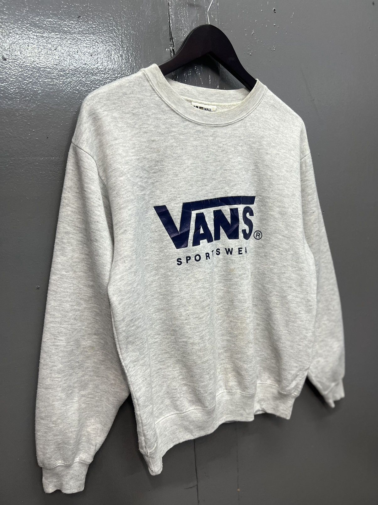 Vans VINTAGE VANS SPORTWEAR SPELLOUT SWEATSHIRT Size US M / EU 48-50 / 2 - 2 Thumbnail