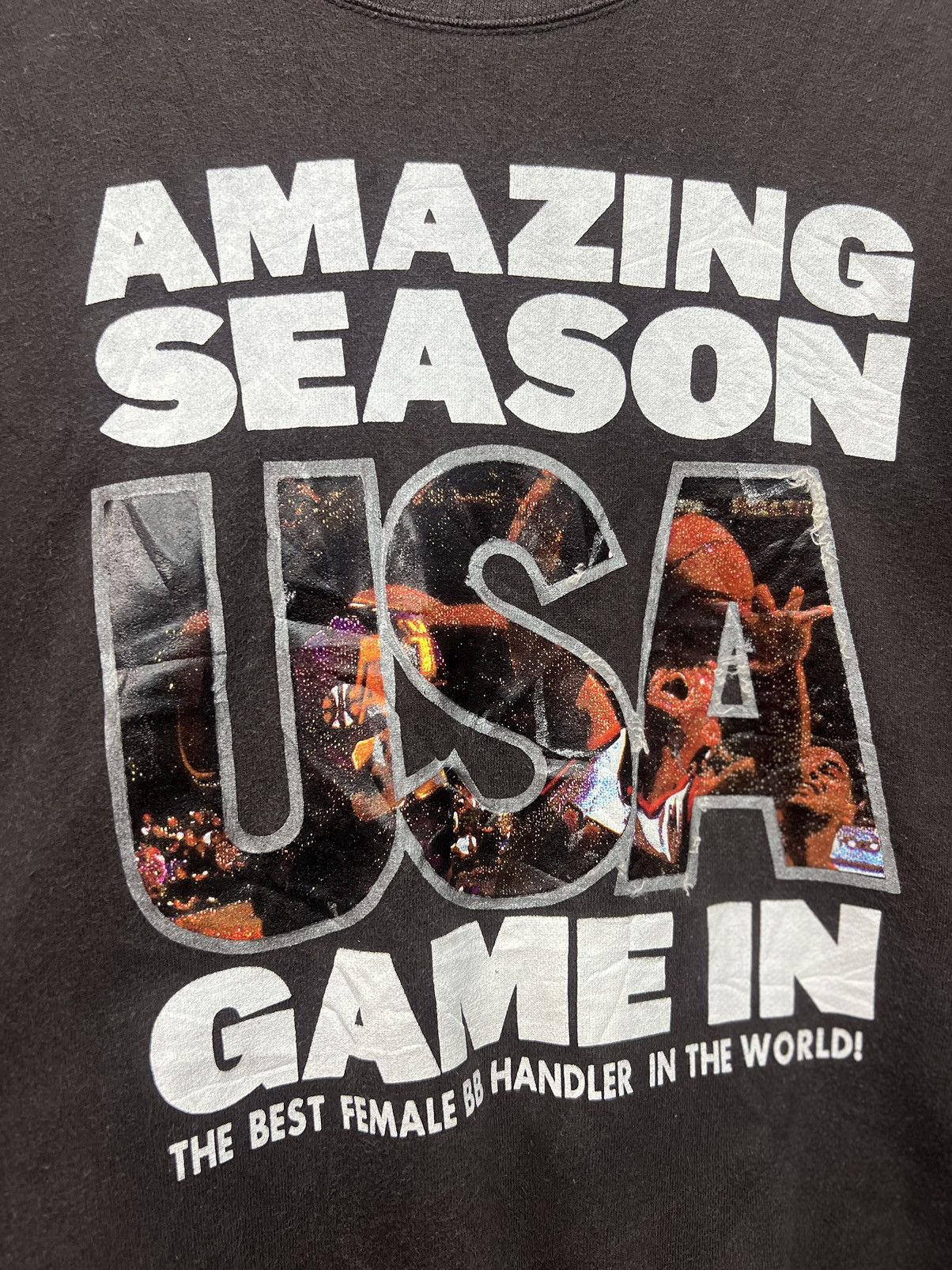 Japanese Brand VINTAGE USA BASKETBALL SWEATSHIRT Size US L / EU 52-54 / 3 - 4 Thumbnail