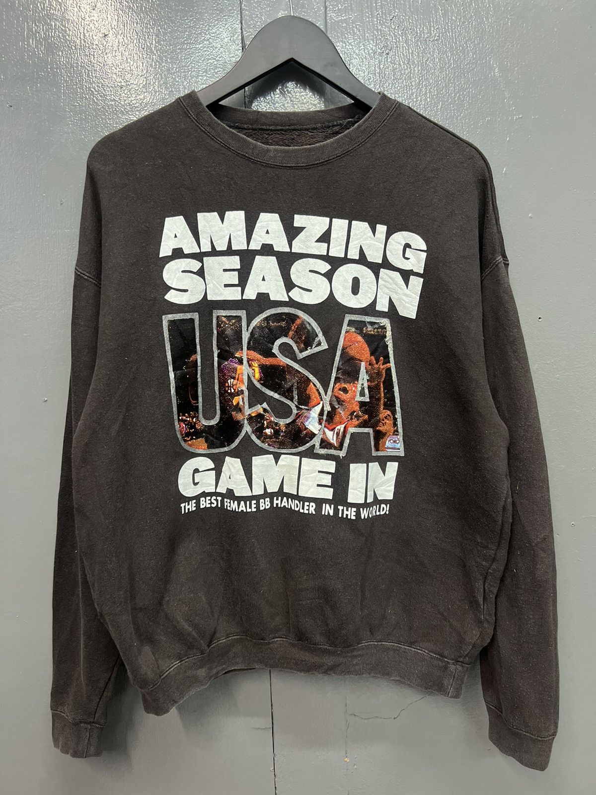 Japanese Brand VINTAGE USA BASKETBALL SWEATSHIRT Size US L / EU 52-54 / 3 - 1 Thumbnail