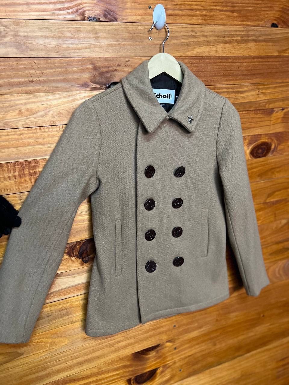 Japanese Brand SCHOTT X EARTH MUSIC & ECOLOGY PEACOAT JACKET Size US S / EU 44-46 / 1 - 4 Thumbnail