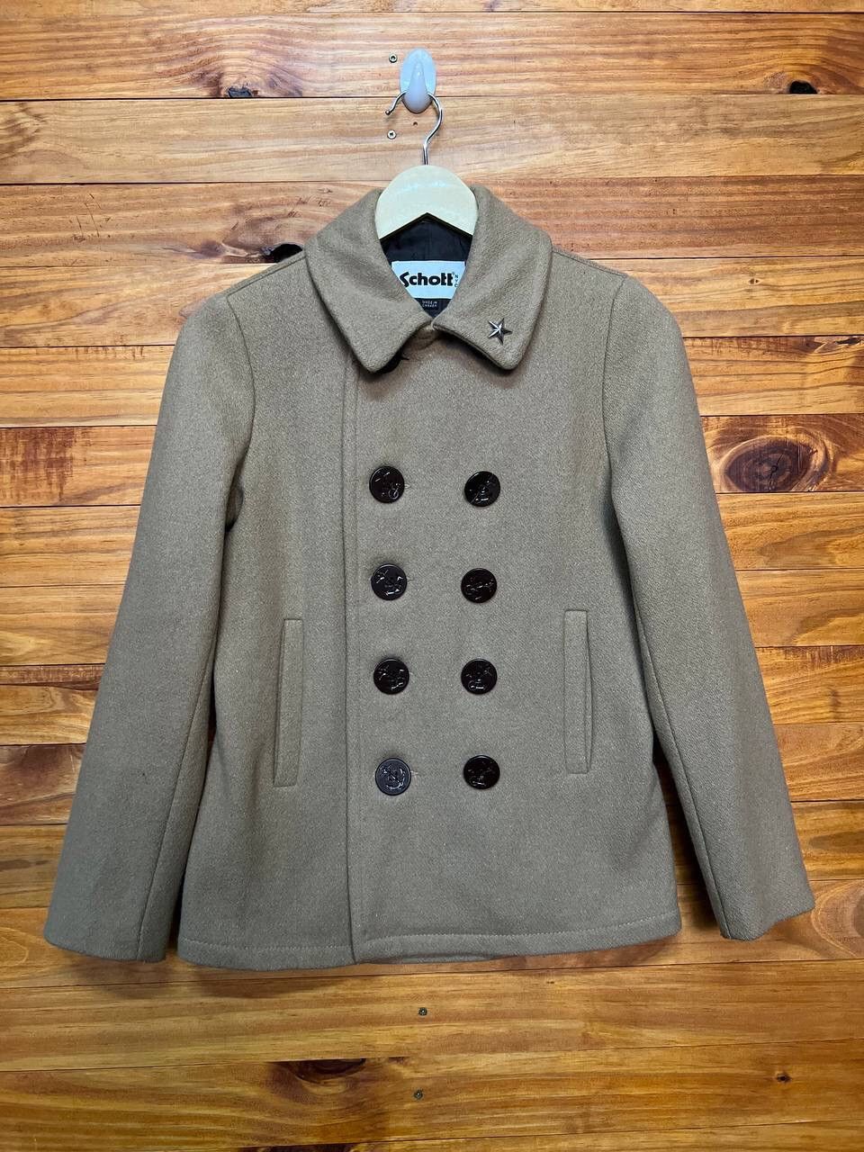 Japanese Brand SCHOTT X EARTH MUSIC & ECOLOGY PEACOAT JACKET Size US S / EU 44-46 / 1 - 1 Thumbnail