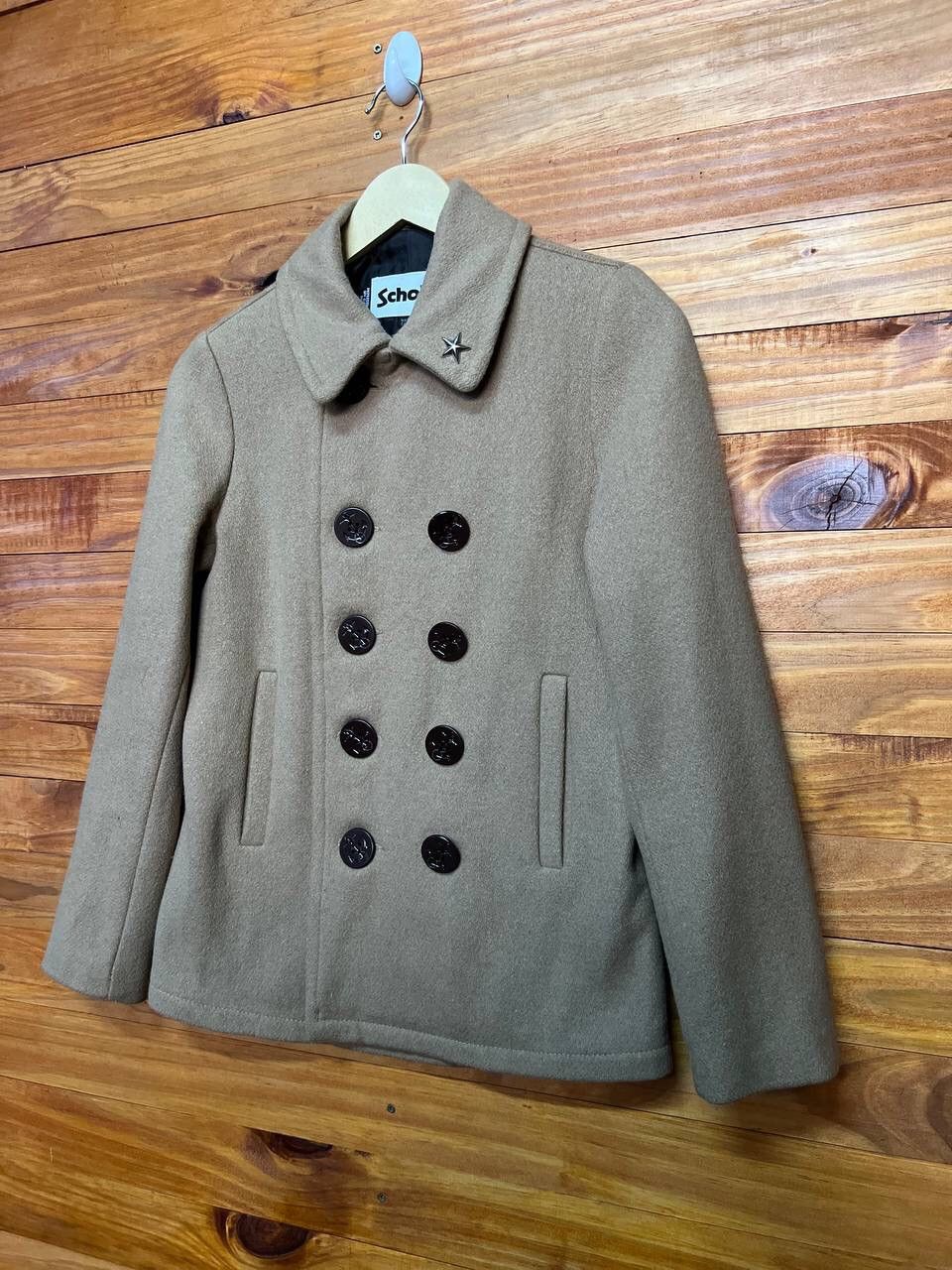 Japanese Brand SCHOTT X EARTH MUSIC & ECOLOGY PEACOAT JACKET Size US S / EU 44-46 / 1 - 3 Thumbnail