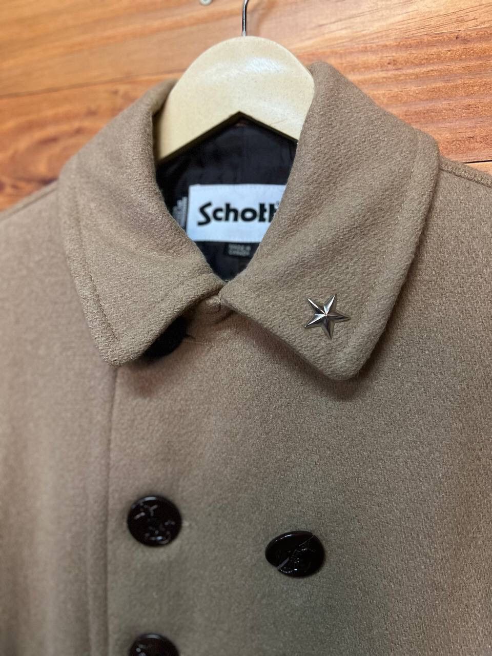 Japanese Brand SCHOTT X EARTH MUSIC & ECOLOGY PEACOAT JACKET Size US S / EU 44-46 / 1 - 6 Thumbnail